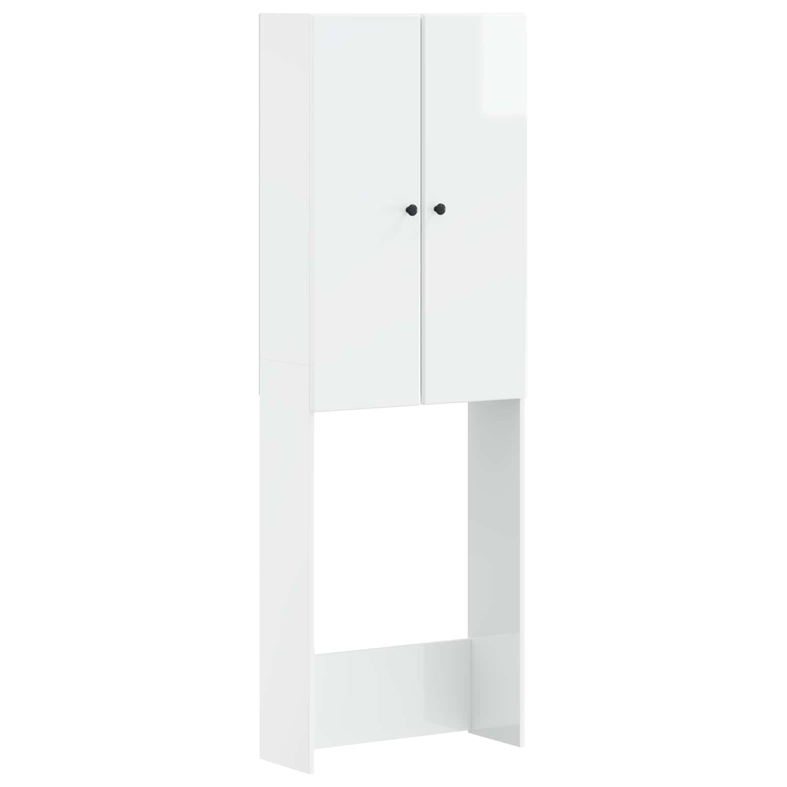 Tualettkabinet BREDA Kõrgläikega valge 66 x 25,5 x 190 cm