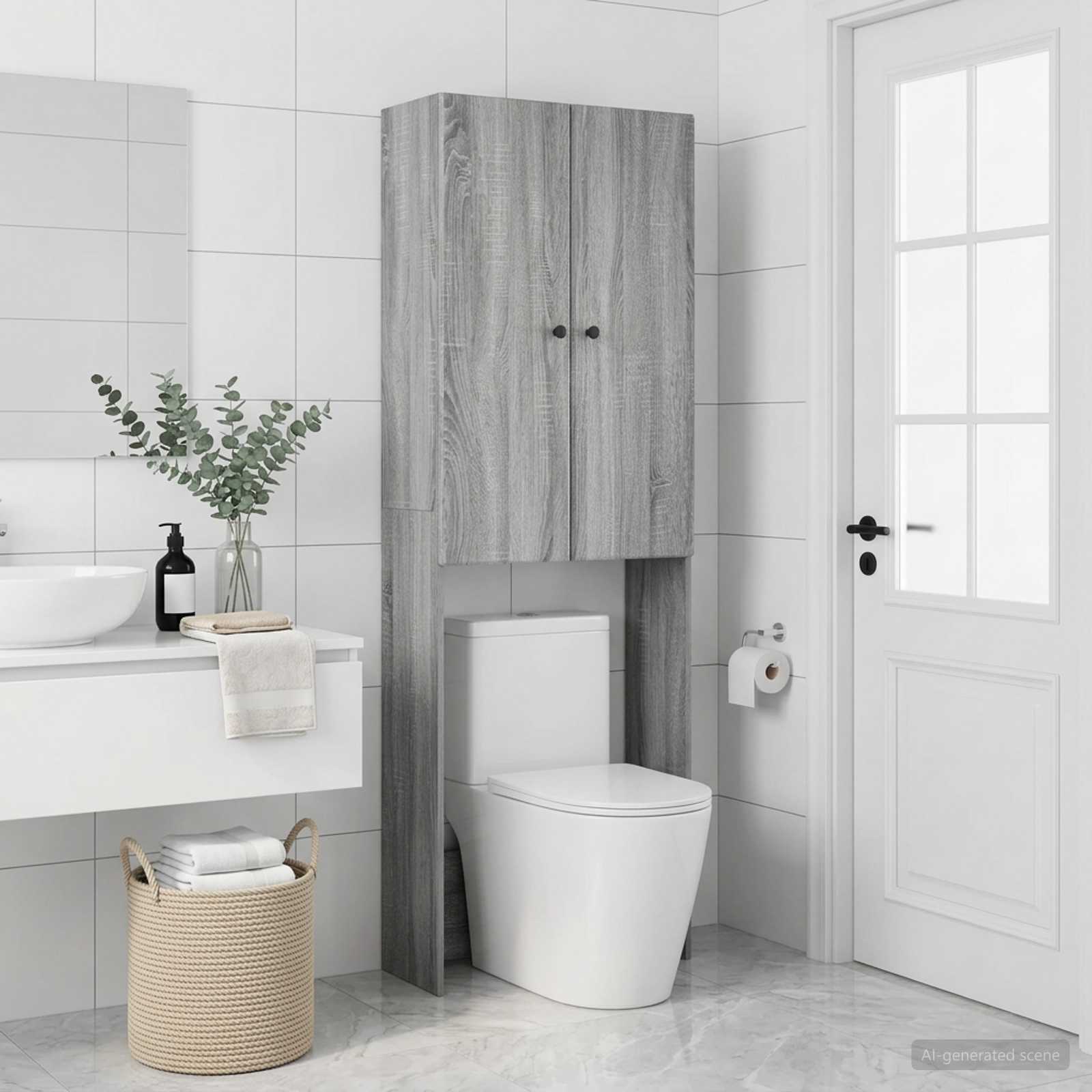Tualettkabinet BREDA Hall Sonoma 66 x 25,5 x 190 cm Tehispuit