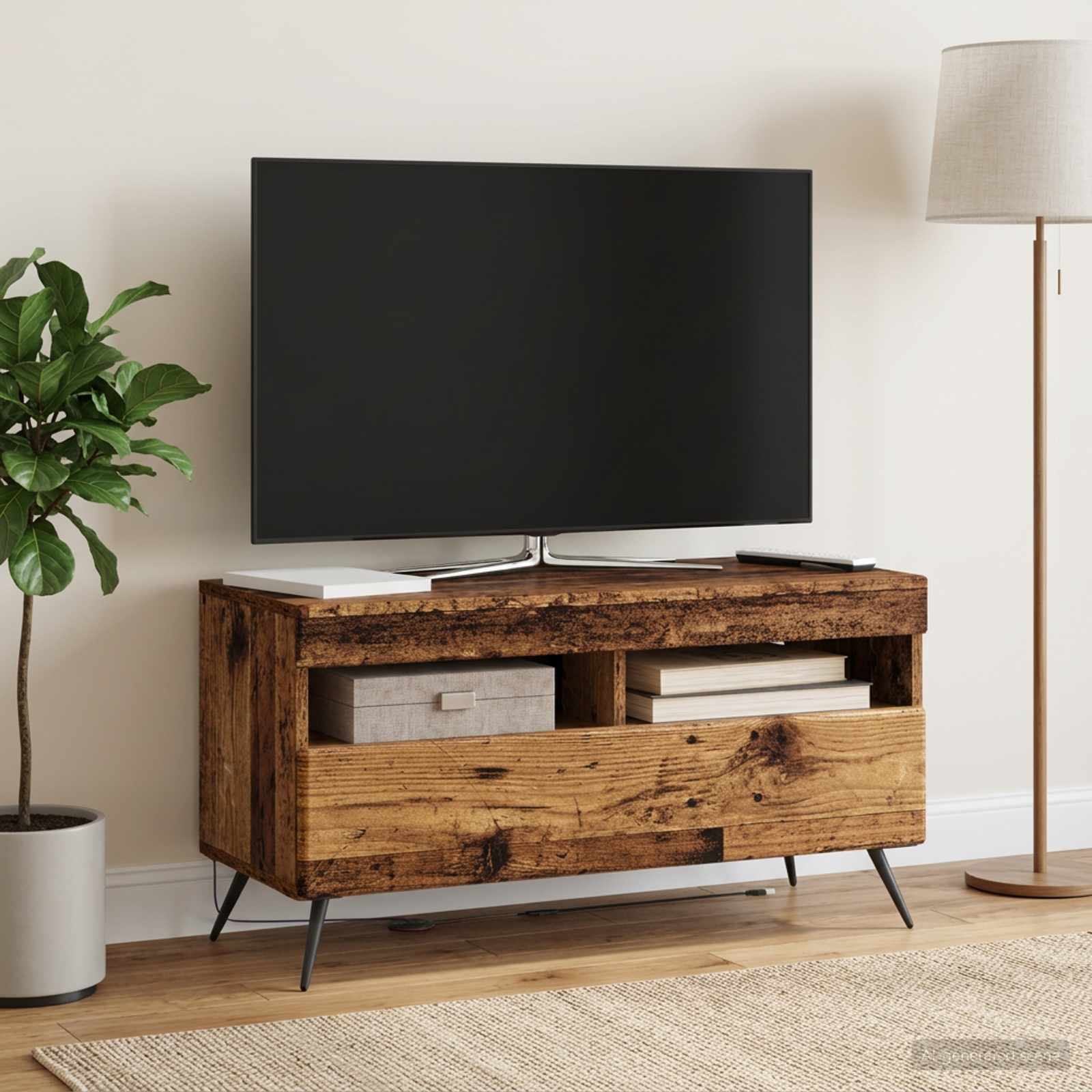 LED TV kapp Vana puit Tehispuit