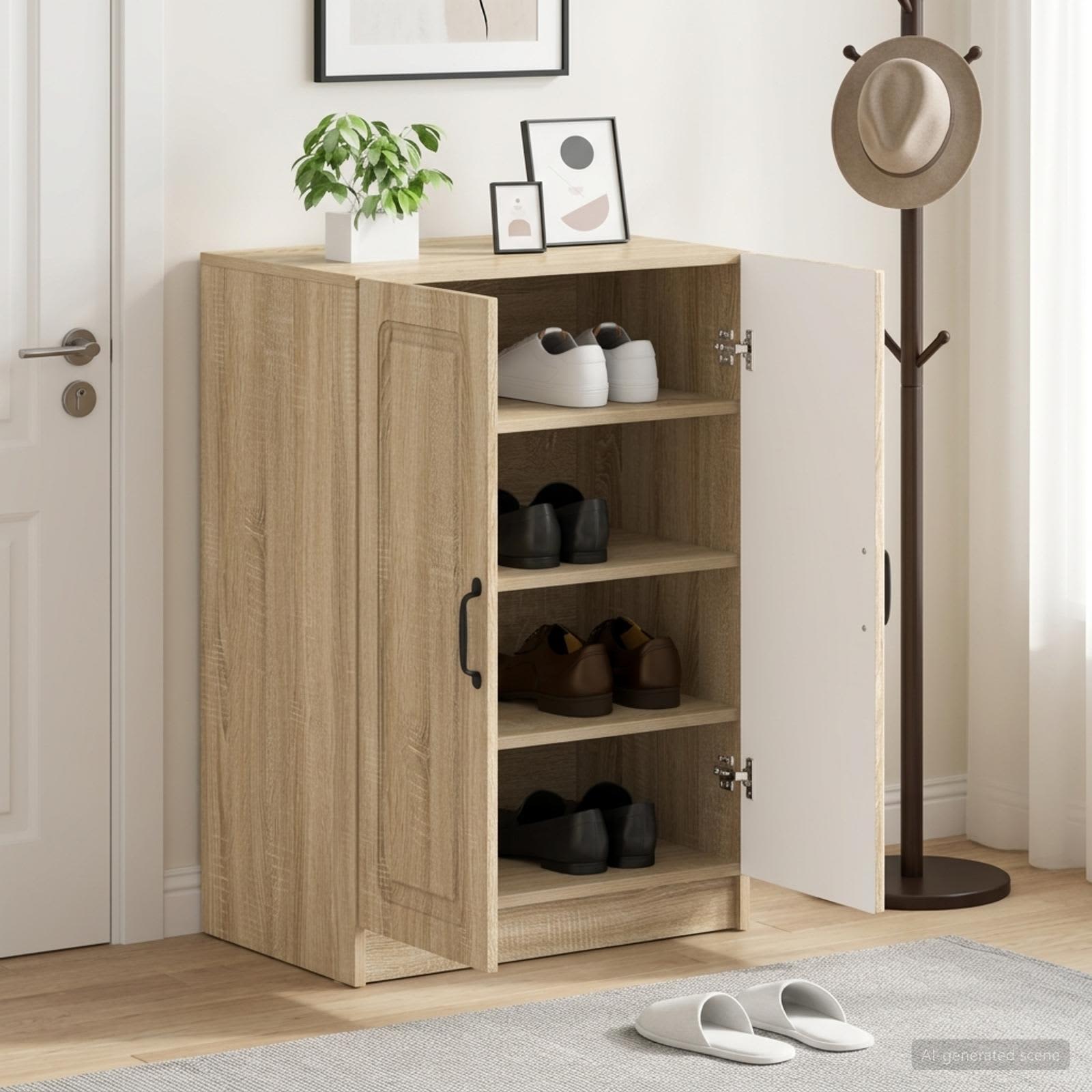 Kinga kapp UTRECHT 59,5 x 39,5 x 87 cm Tehispuit Sonoma tamm