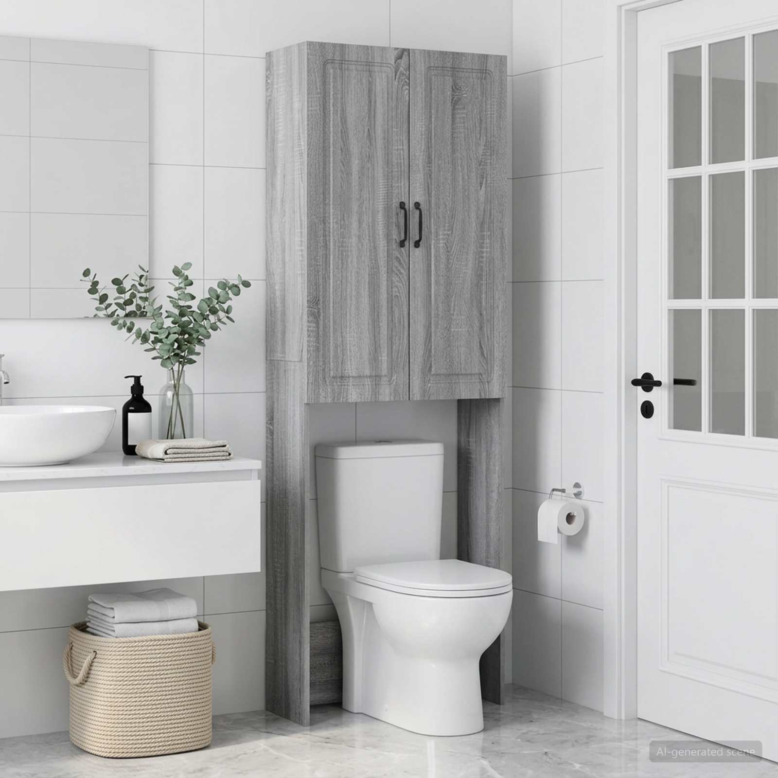 Tualettkabinet UTRECHT Hall Sonoma 66 x 25,5 x 190 cm Tehispuit