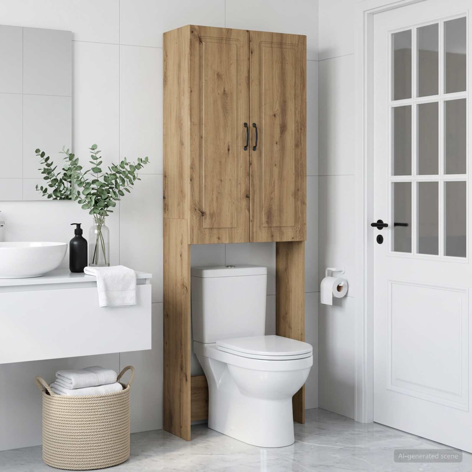 Tualettkabinet UTRECHT Artisan tamm 66 x 25,5 x 190 cm