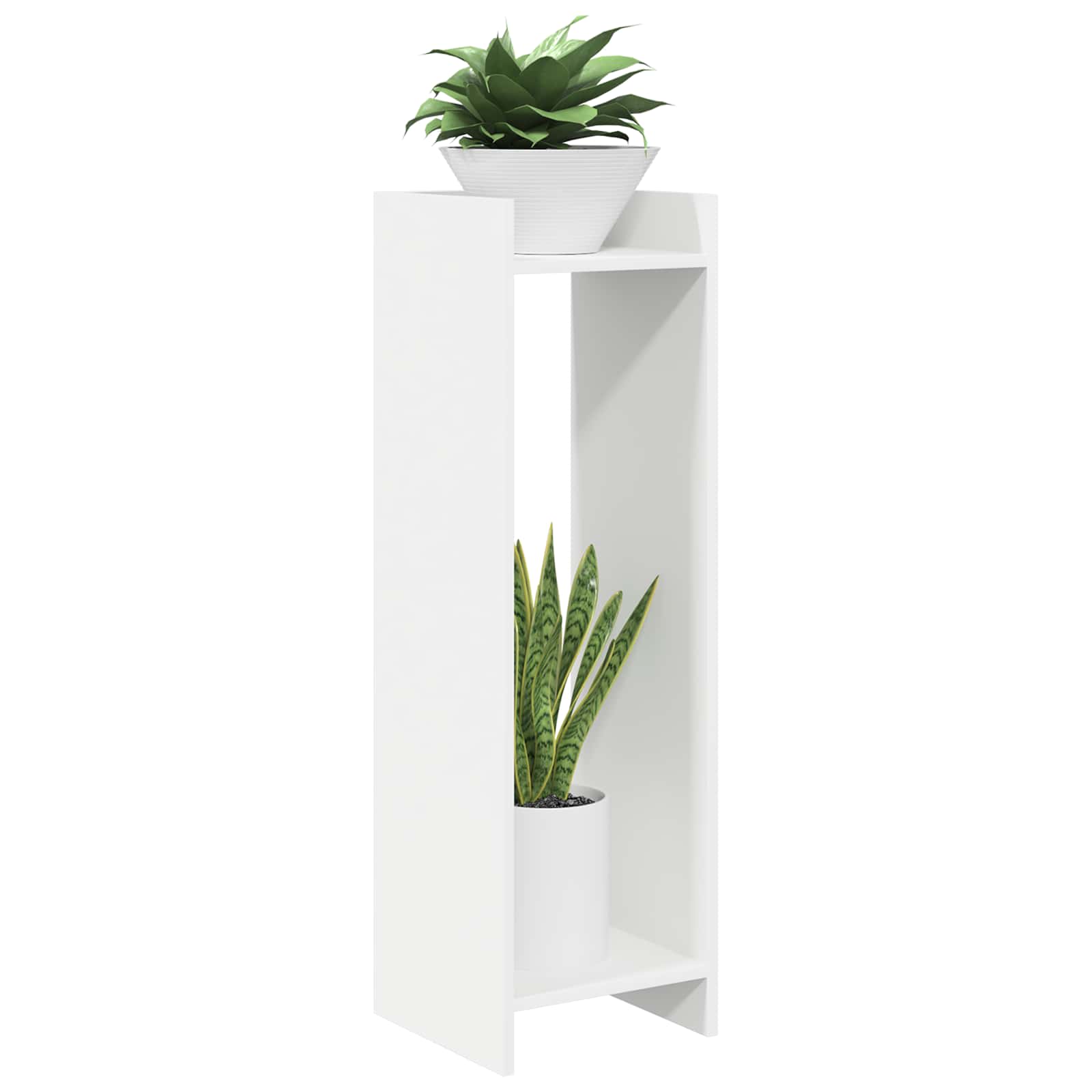 Taimede alus Valge 30 x 30 x 100 cm Tehispuit