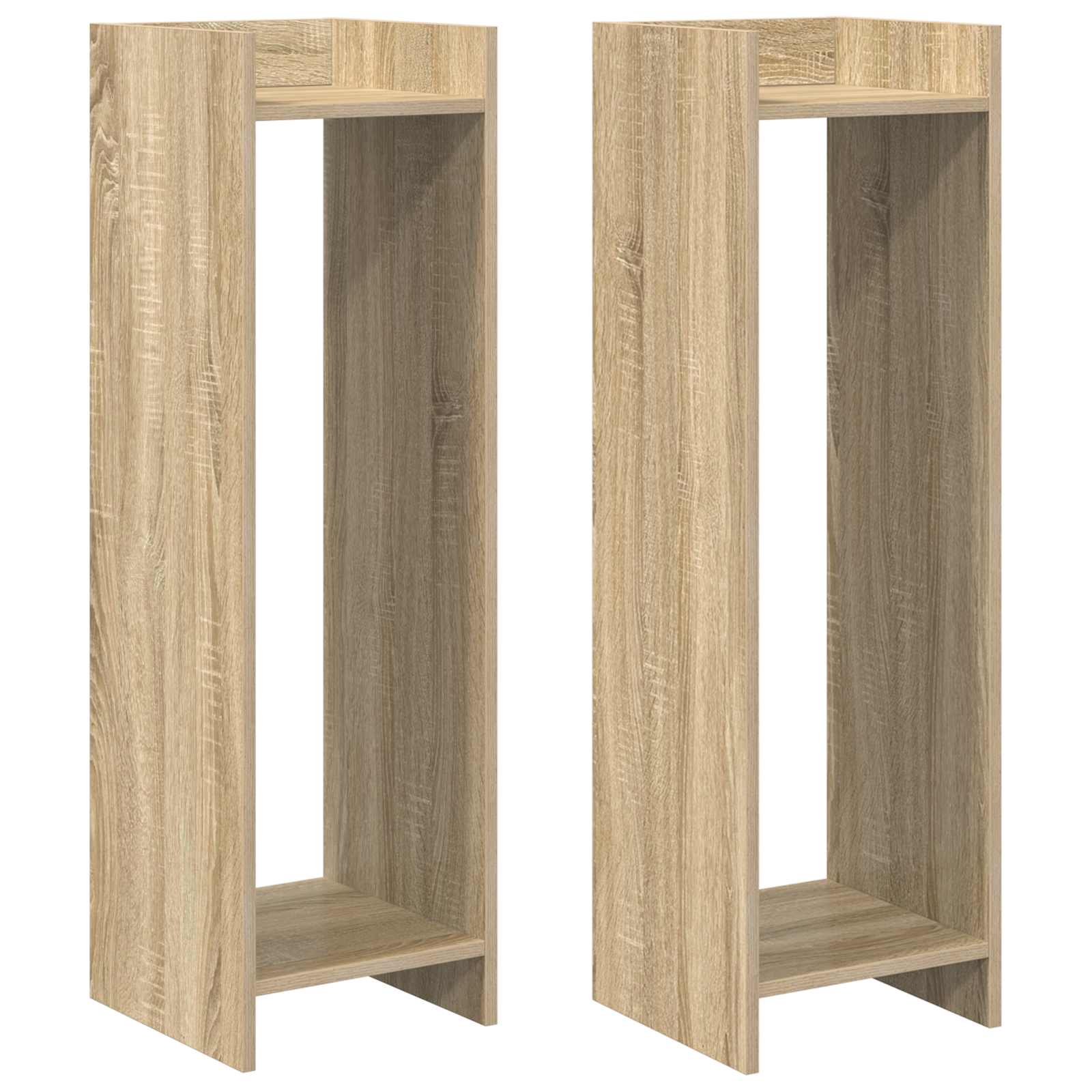 Taimede alus 2 tk Sonoma tamm 30 x 30 x 100 cm Tehispuit