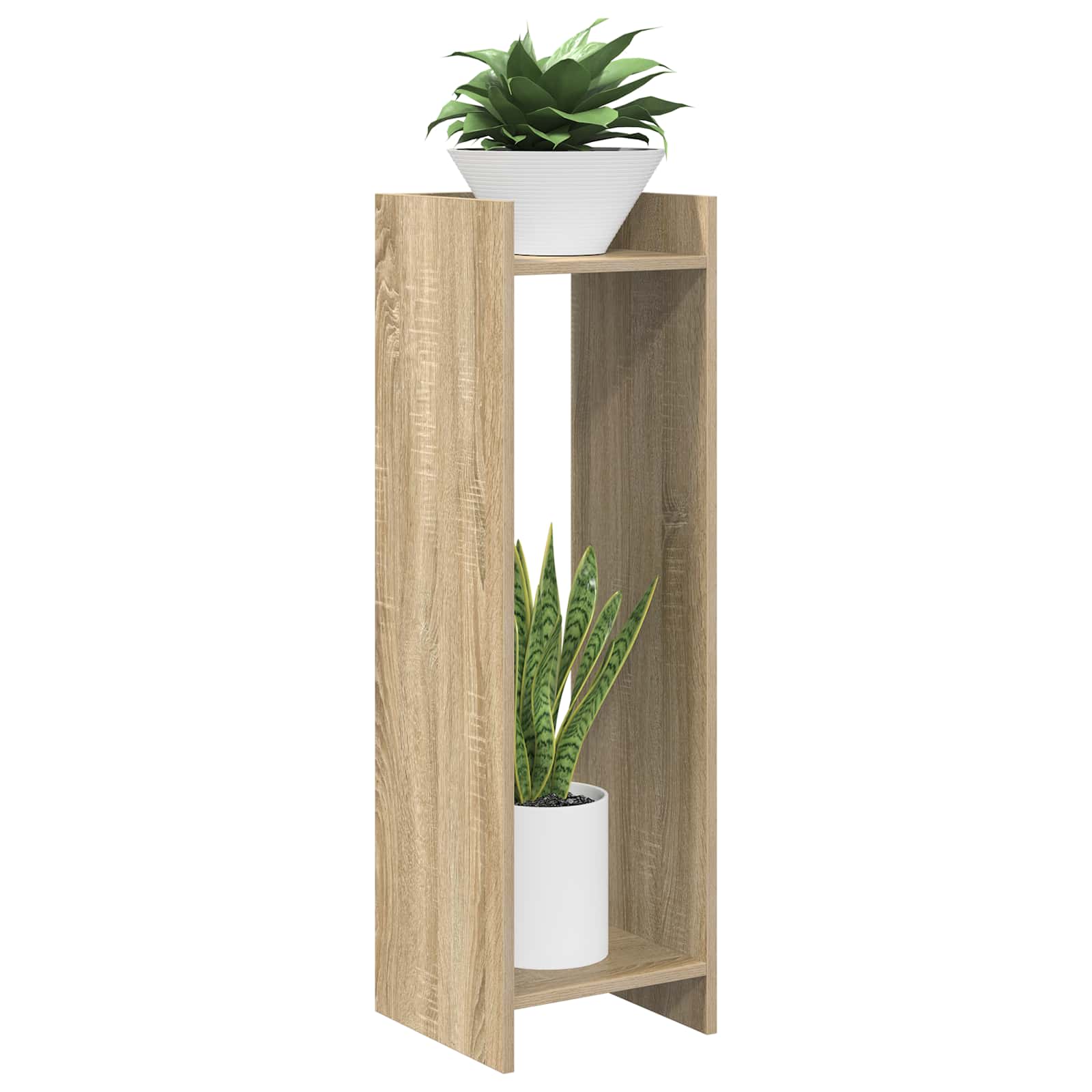 Taimede alus 2 tk Sonoma tamm 30 x 30 x 100 cm Tehispuit