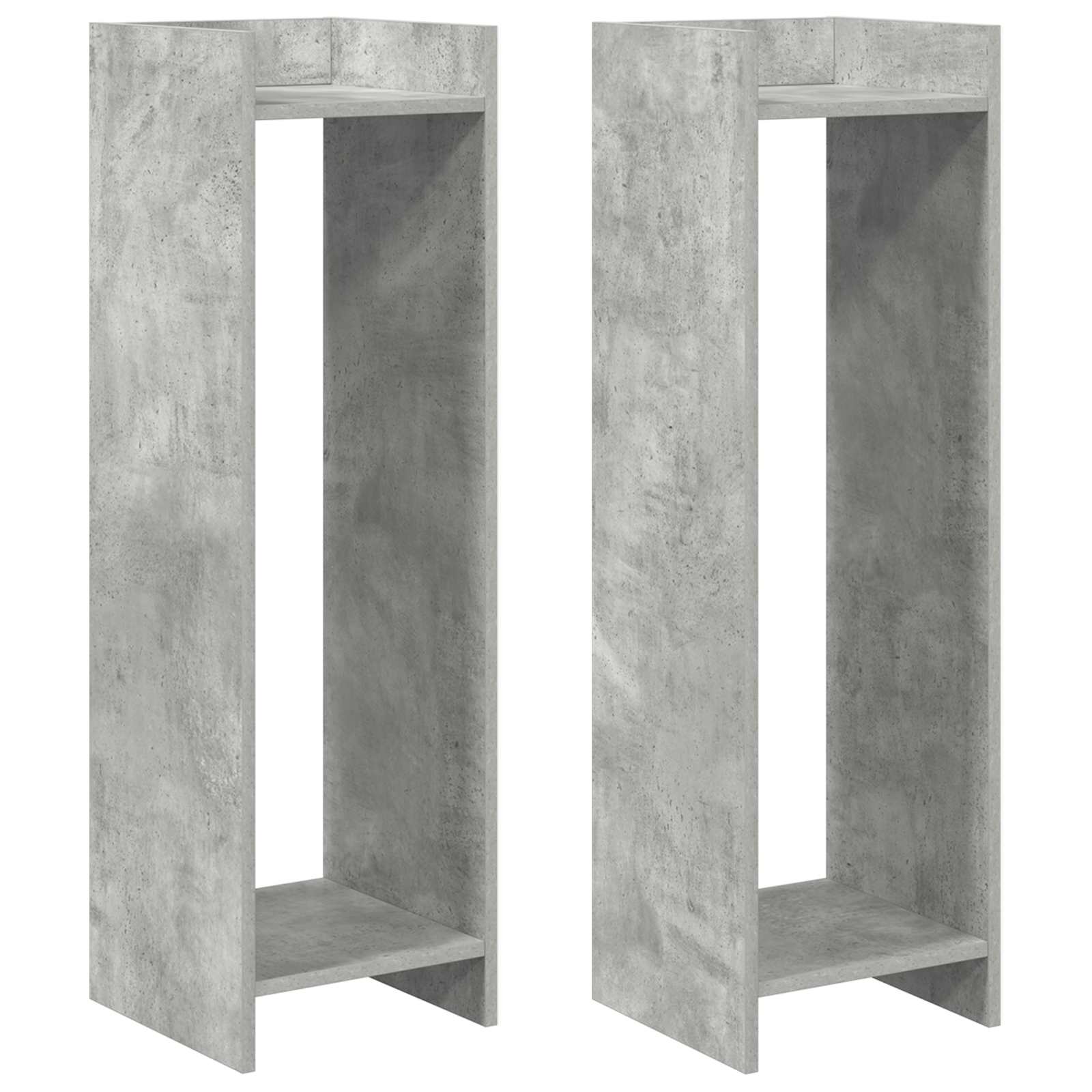 Taimede alus 2 tk Betoonhall 30 x 30 x 100 cm Tehispuit
