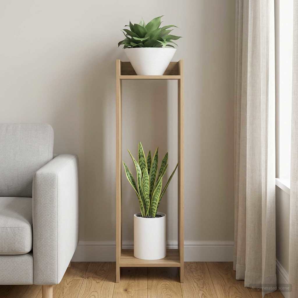 Taimede alus Artisan tamm 30 x 30 x 100 cm Tehispuit
