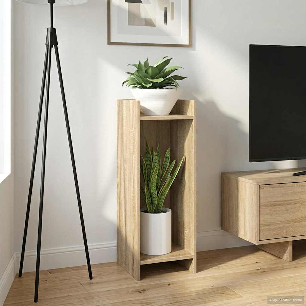Taimede alus Sonoma tamm 30 x 30 x 80 cm Tehispuit