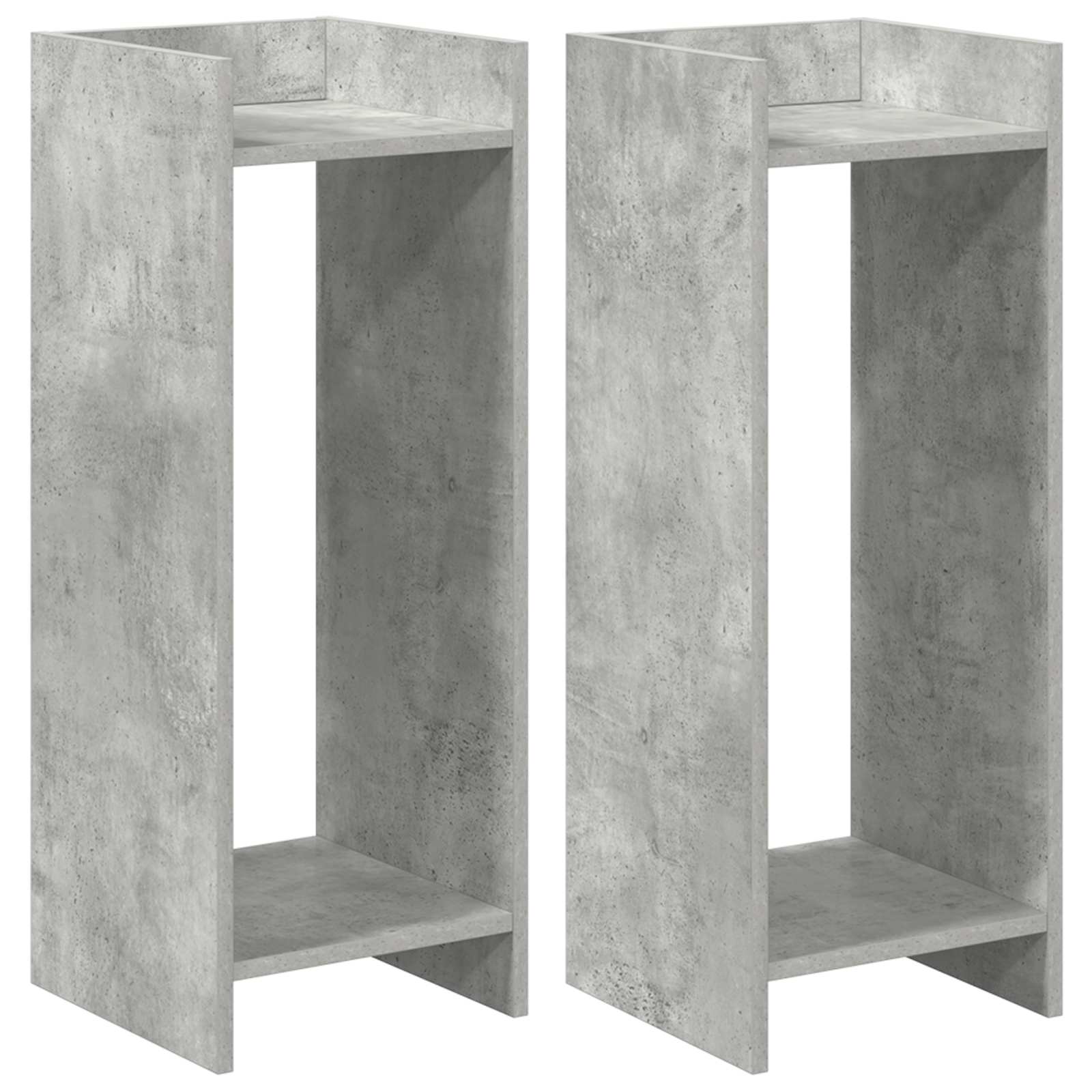 Taimede alus 2 tk Betoonhall 30 x 30 x 80 cm Tehispuit