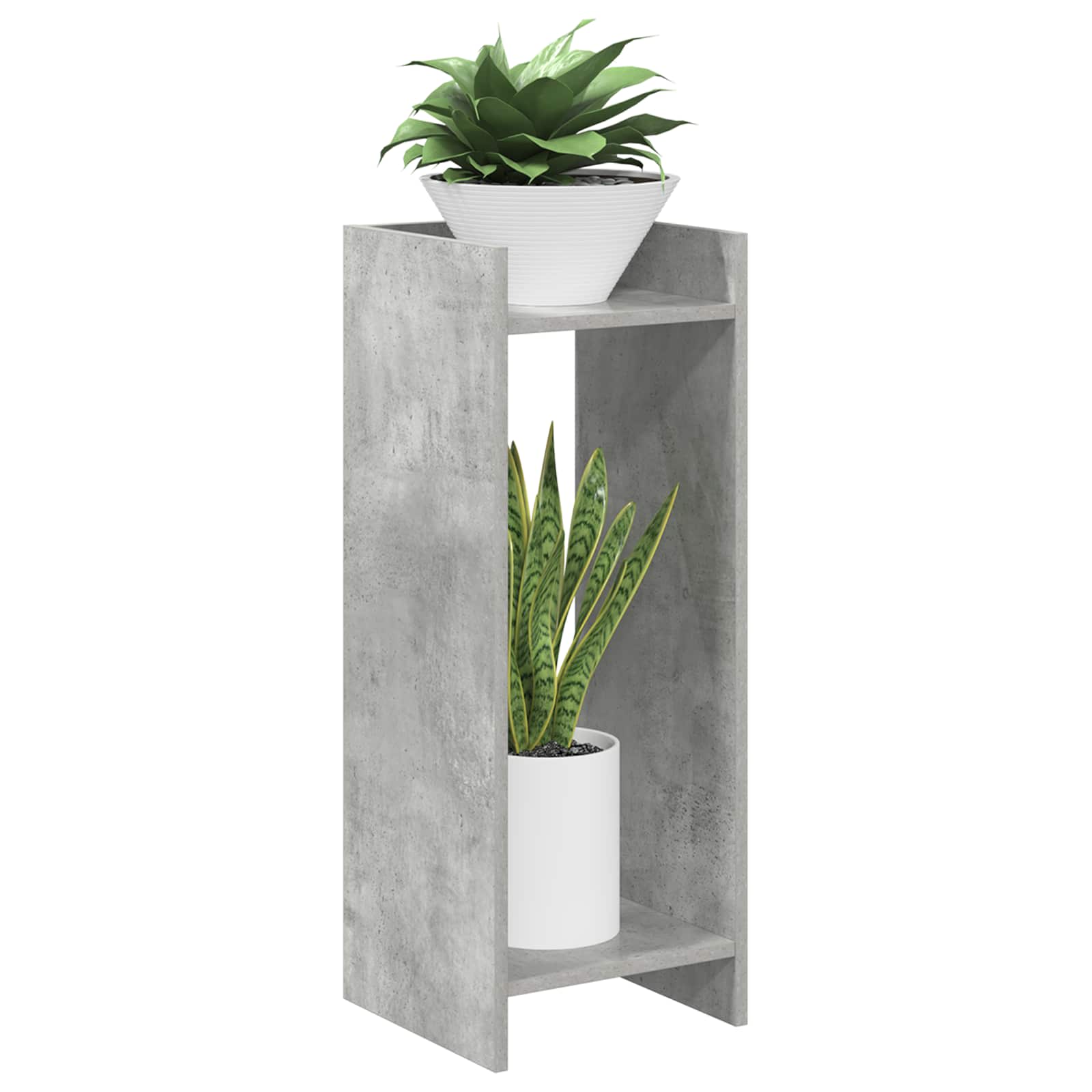 Taimede alus 2 tk Betoonhall 30 x 30 x 80 cm Tehispuit