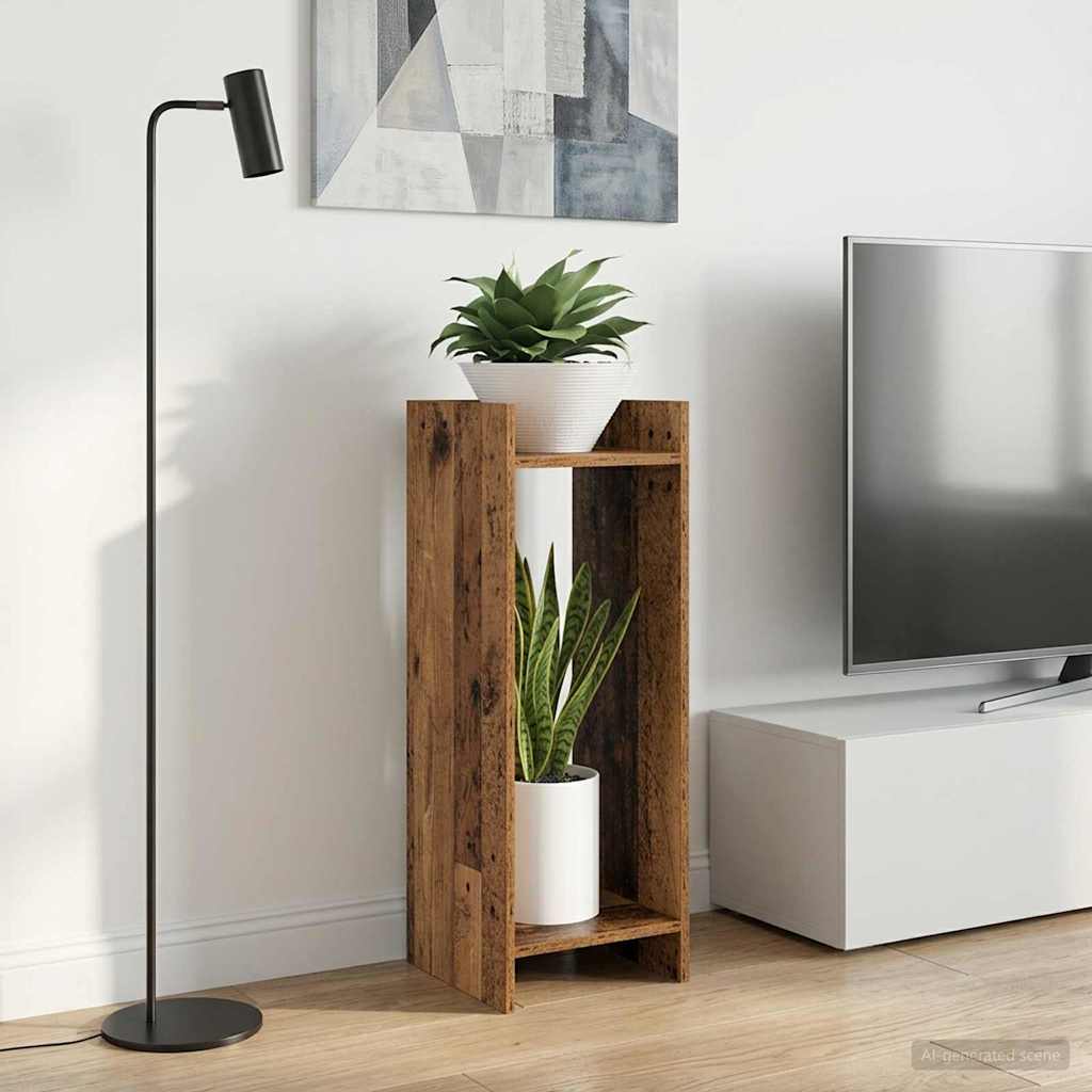 Taimede alus Vana puit 30 x 30 x 80 cm Tehispuit