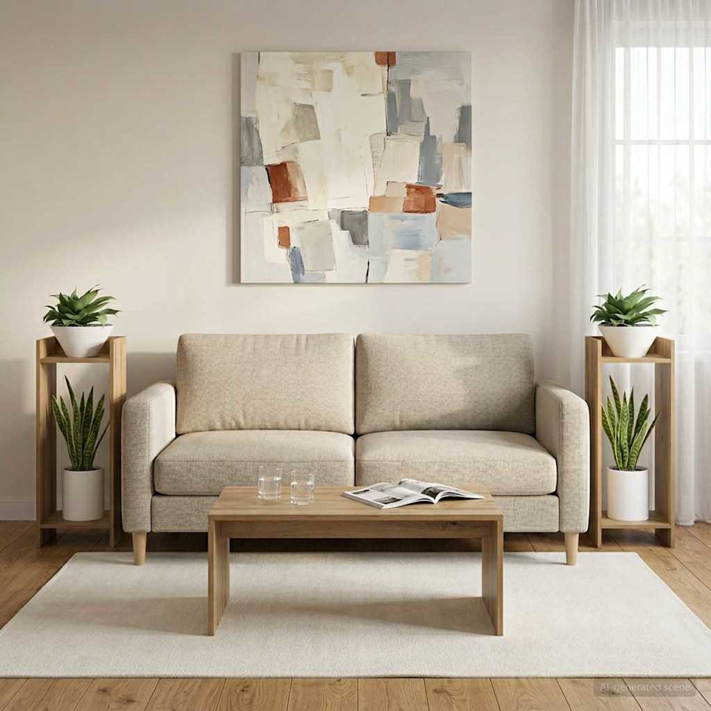 Taimede alus 2 tk Artisan tamm 30 x 30 x 80 cm Tehispuit