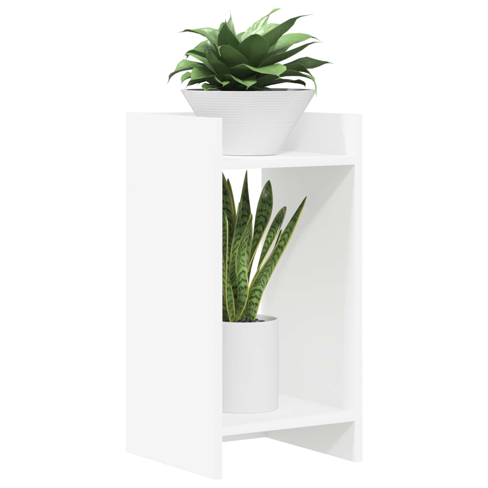 Taimede alus Valge 30 x 30 x 60 cm Tehispuit
