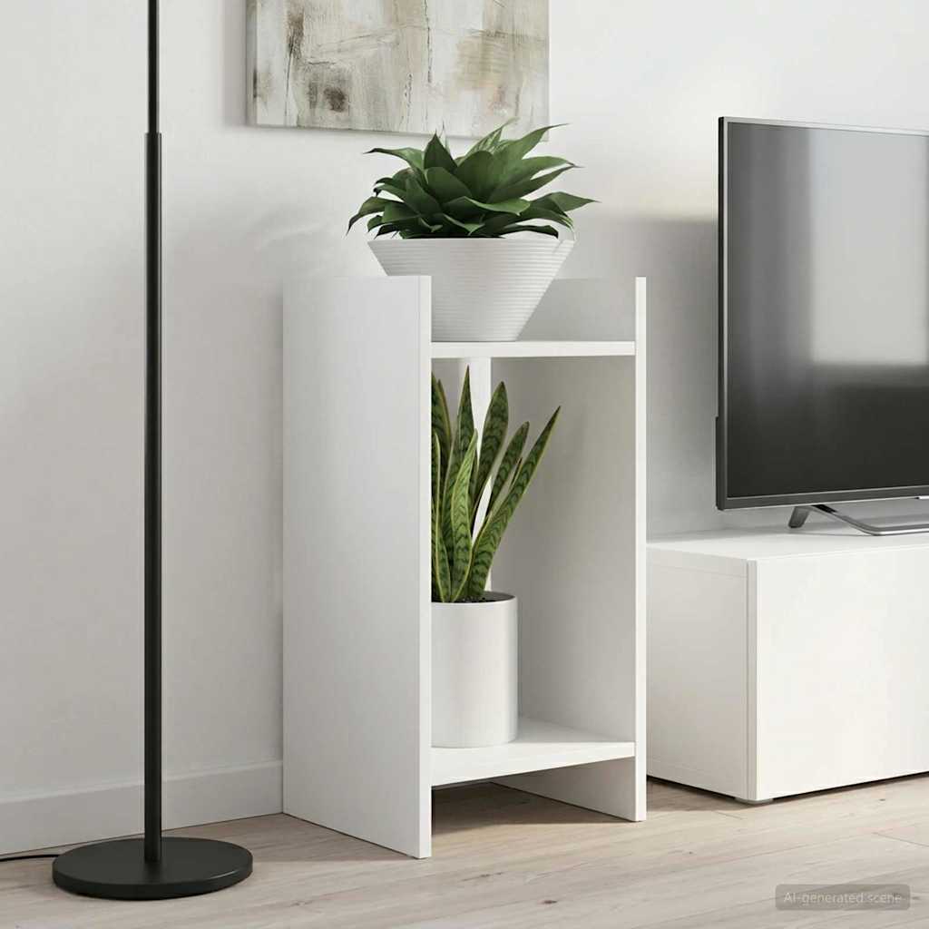 Taimede alus 2 tk Valge 30 x 30 x 60 cm Tehispuit