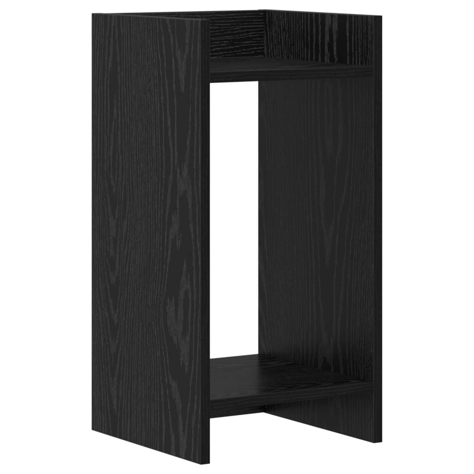 Taimede alus Must tamm 30 x 30 x 60 cm Tehispuit