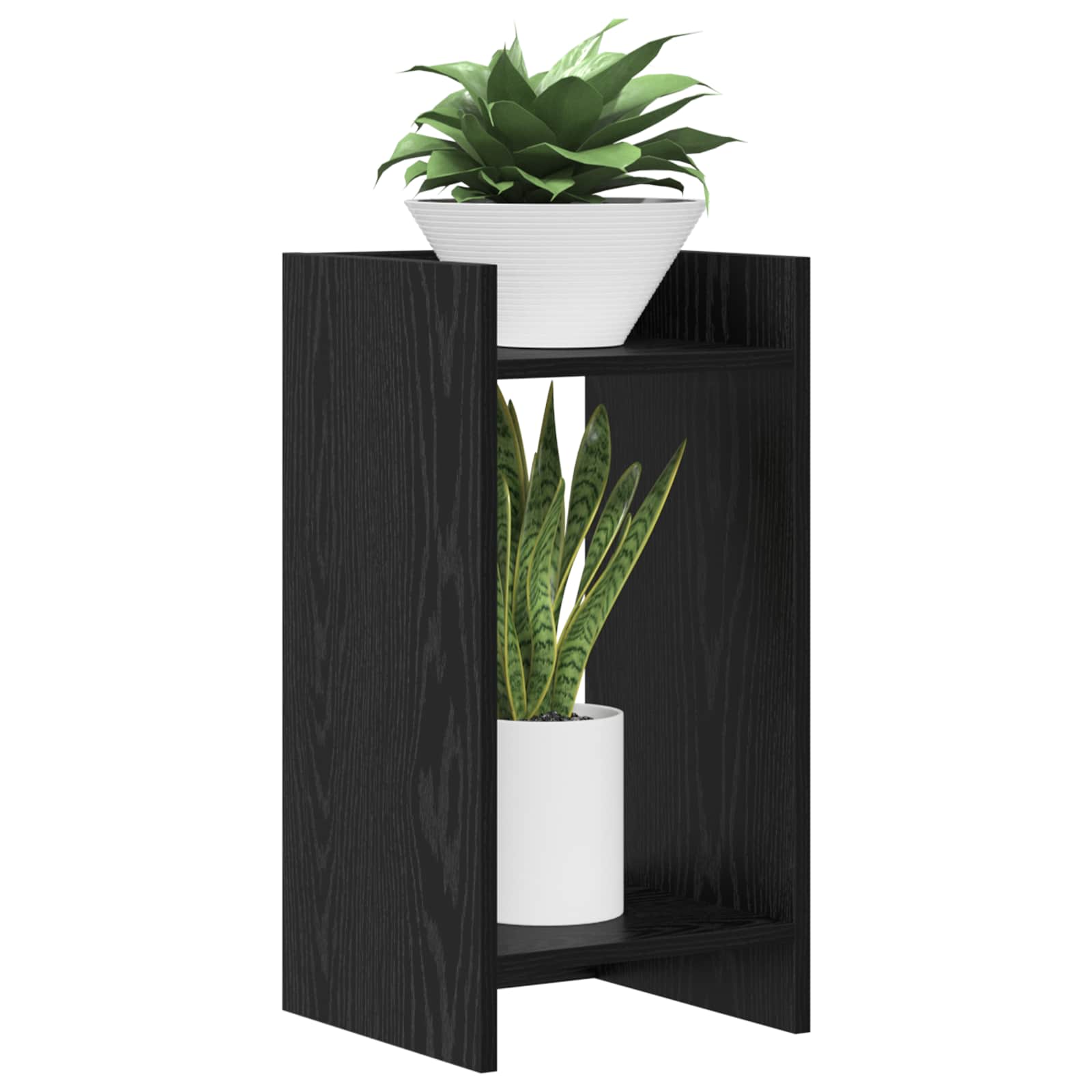 Taimede alus Must tamm 30 x 30 x 60 cm Tehispuit