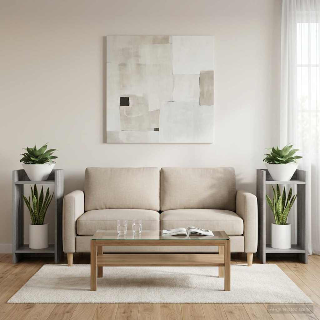 Taimede alus 2 tk Hall Sonoma 30 x 30 x 60 cm Tehispuit