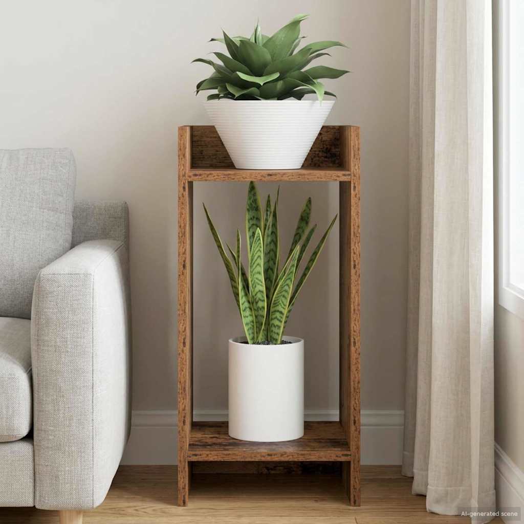 Taimede alus Vana puit 30 x 30 x 60 cm Tehispuit