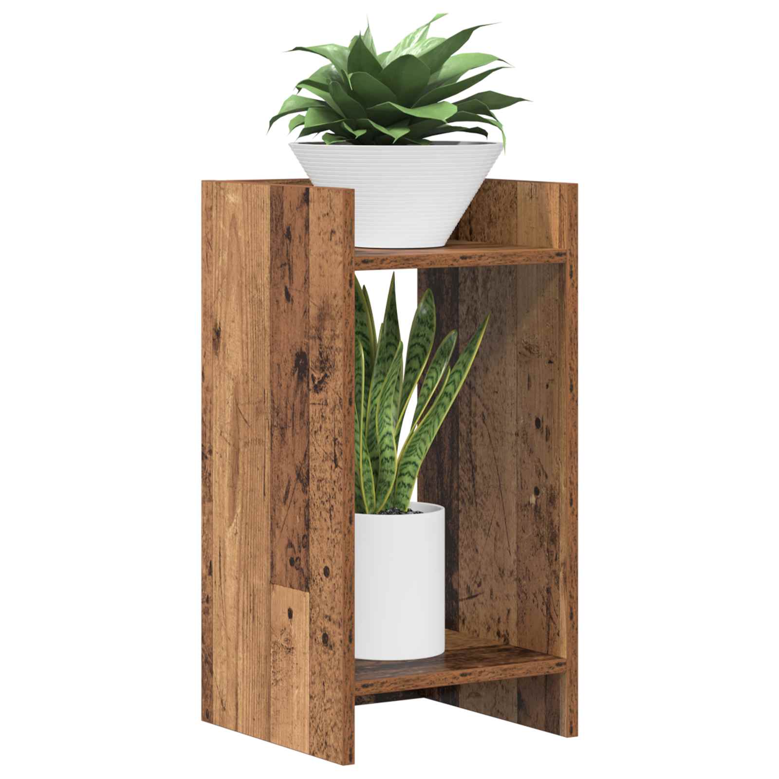 Taimede alus Vana puit 30 x 30 x 60 cm Tehispuit