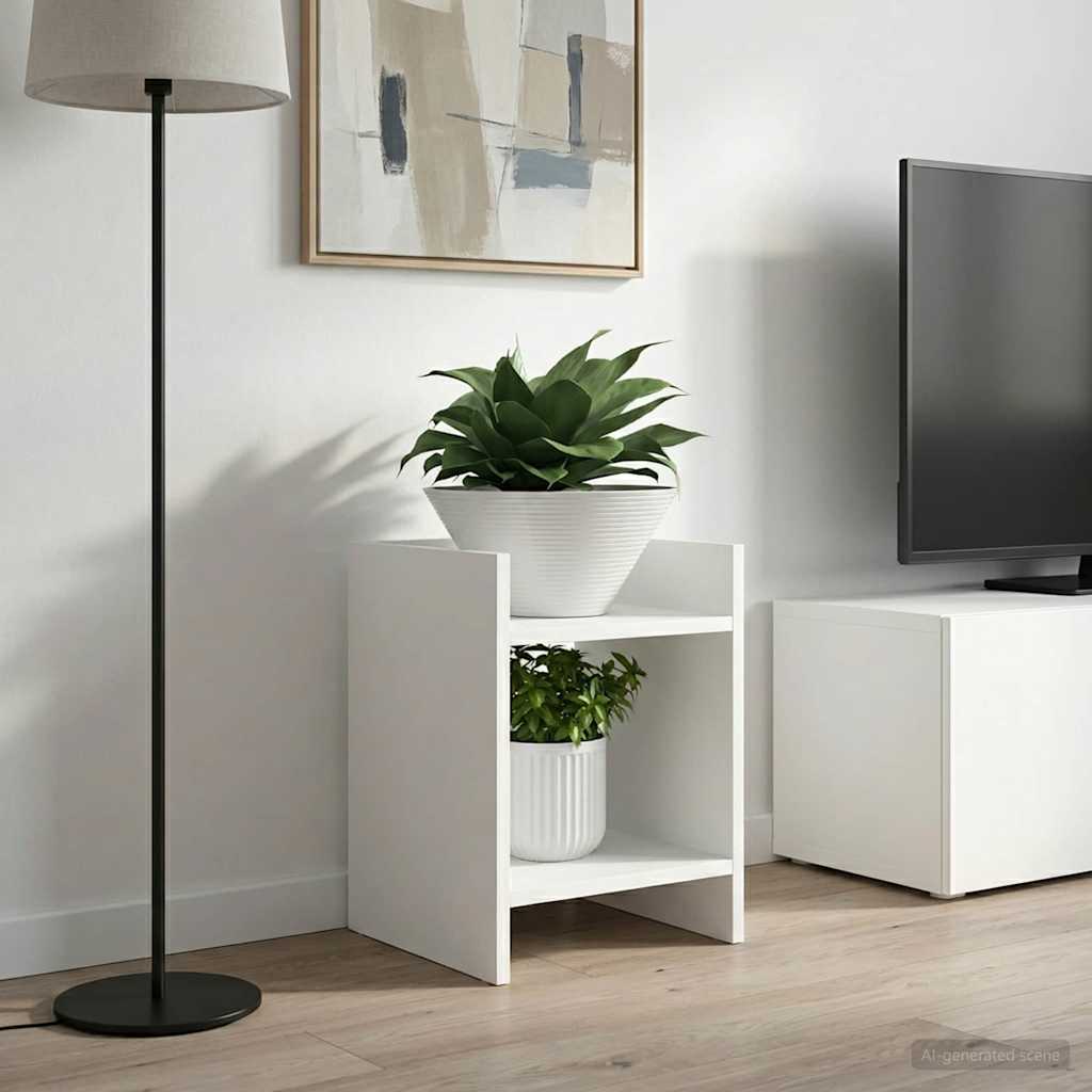 Taimede alus 2 tk Valge 30 x 30 x 40 cm Tehispuit
