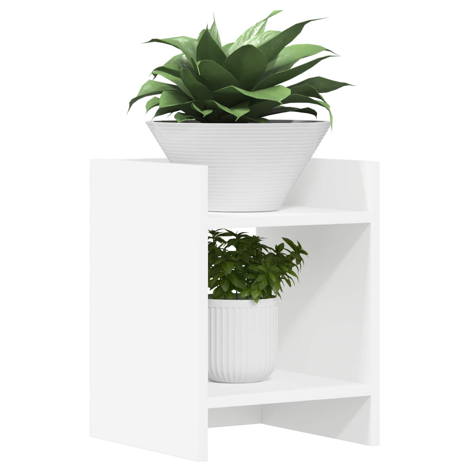 Taimede alus 2 tk Valge 30 x 30 x 40 cm Tehispuit