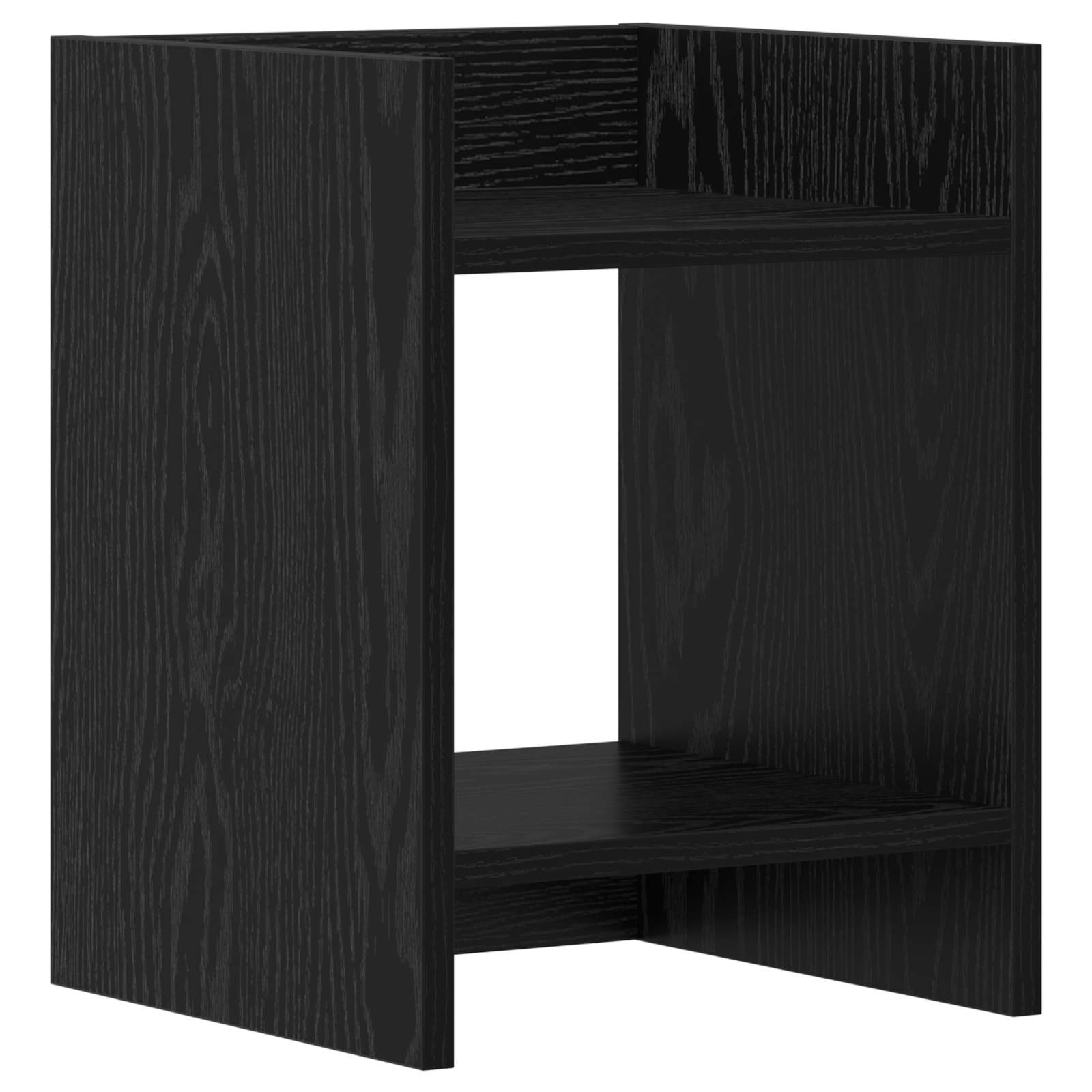 Taimede alus Must tamm 30 x 30 x 40 cm Tehispuit