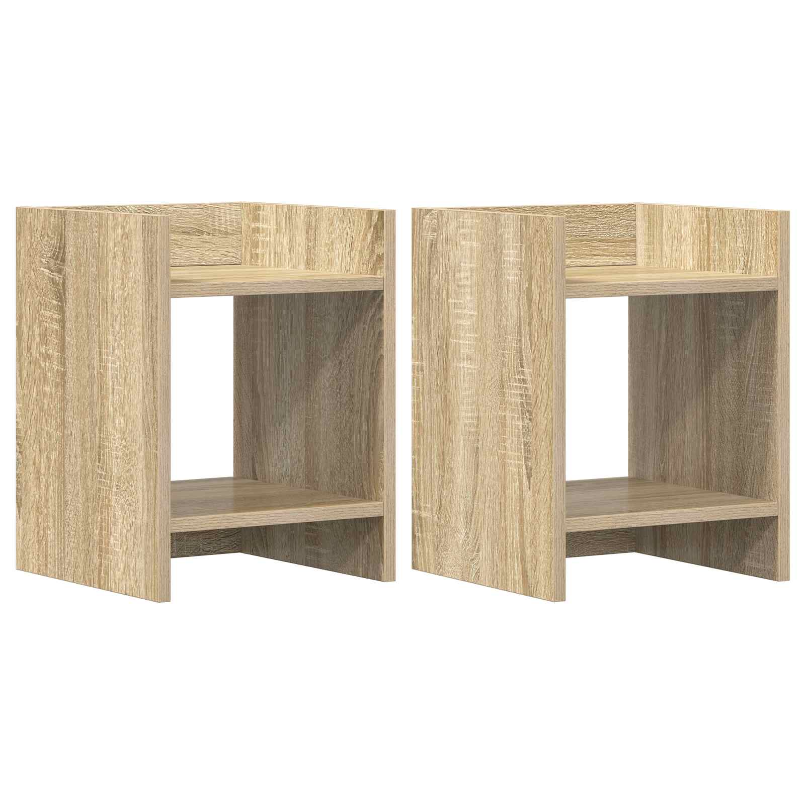 Taimede alus 2 tk Sonoma tamm 30 x 30 x 40 cm Tehispuit