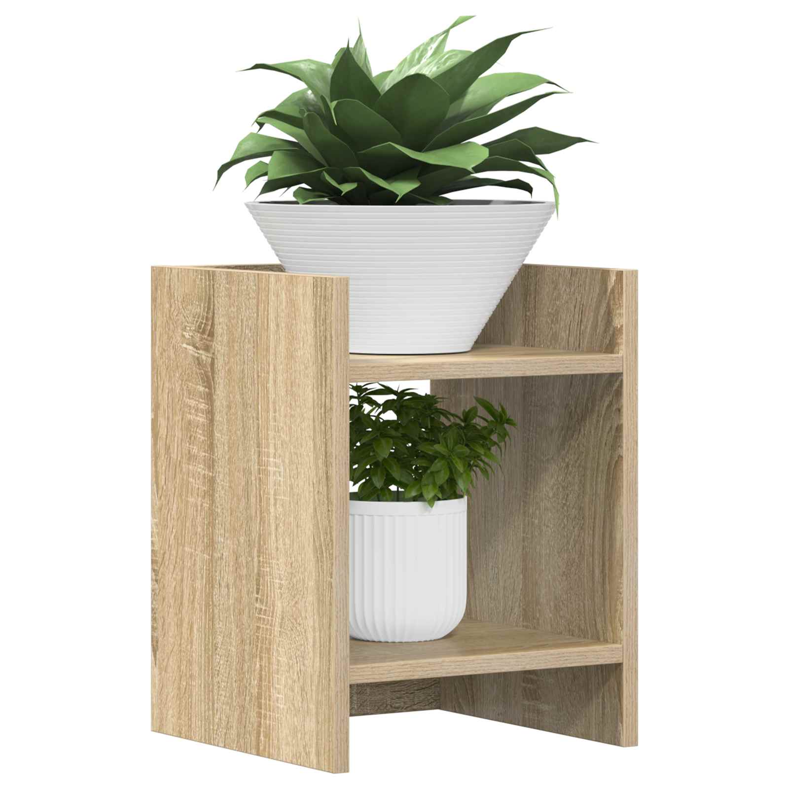 Taimede alus 2 tk Sonoma tamm 30 x 30 x 40 cm Tehispuit