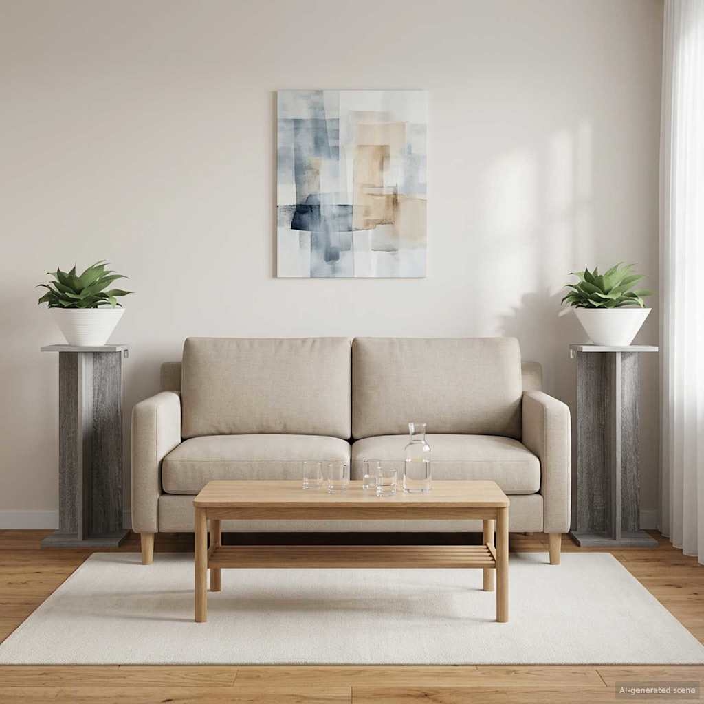 Taimede alus 2 tk Hall Sonoma 25 x 25,5 x 60,5 cm Tehispuit