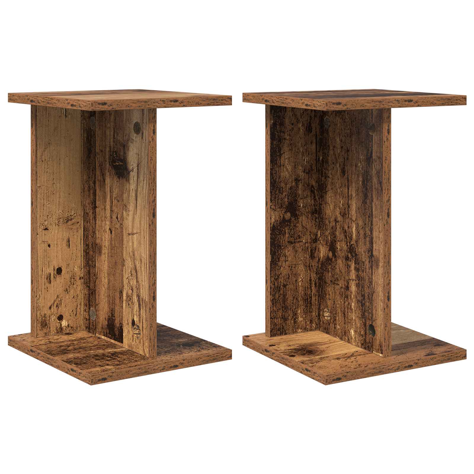 Taimede alus 2 tk Vana puit 25 x 25,5 x 40,5 cm Tehispuit
