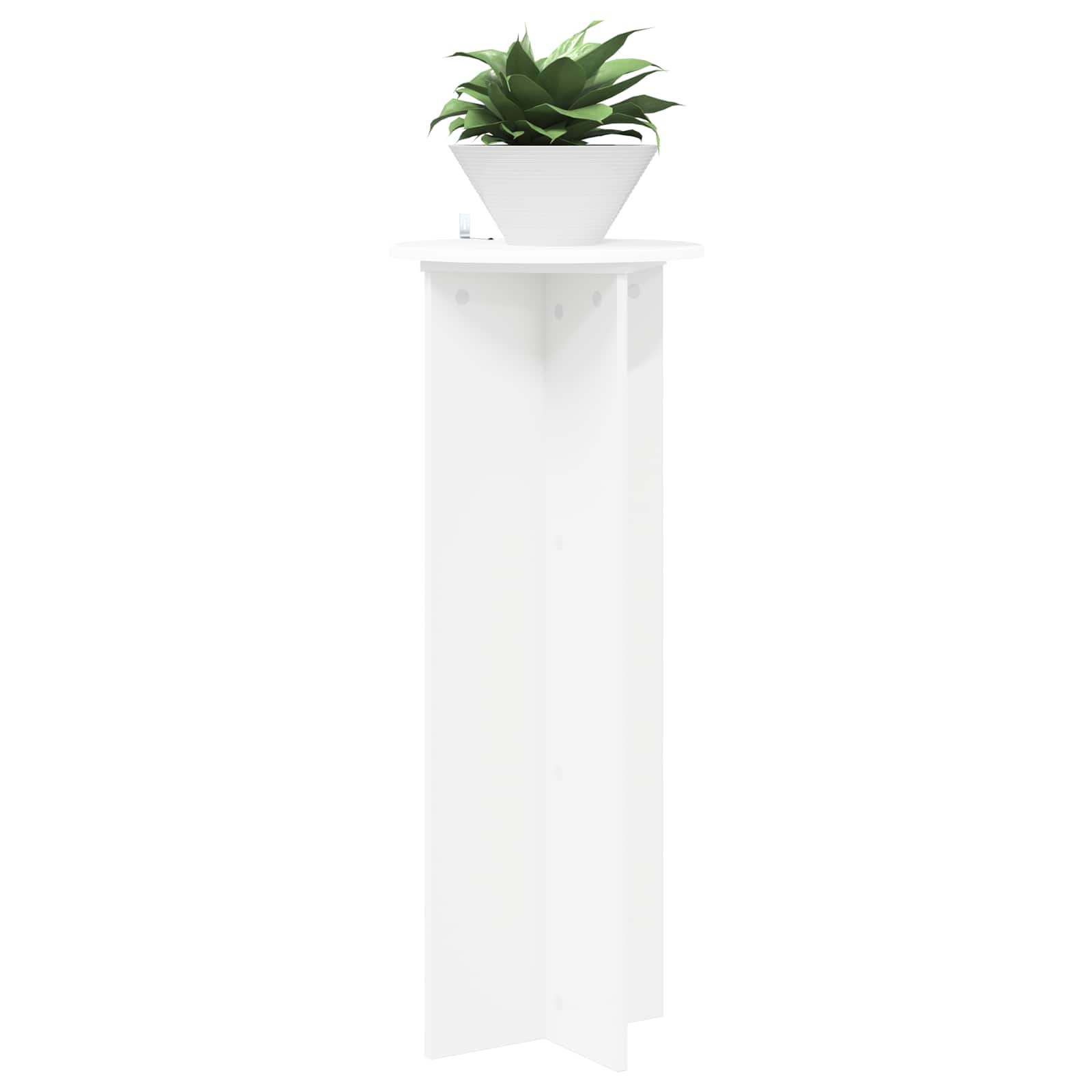 Taimede alus 2 tk Valge Ø40 x 100 cm Tehispuit