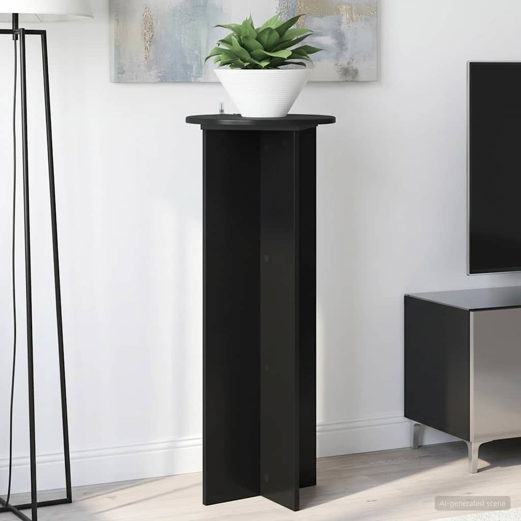 Taimede alus 2 tk Must Ø40 x 100 cm Tehispuit