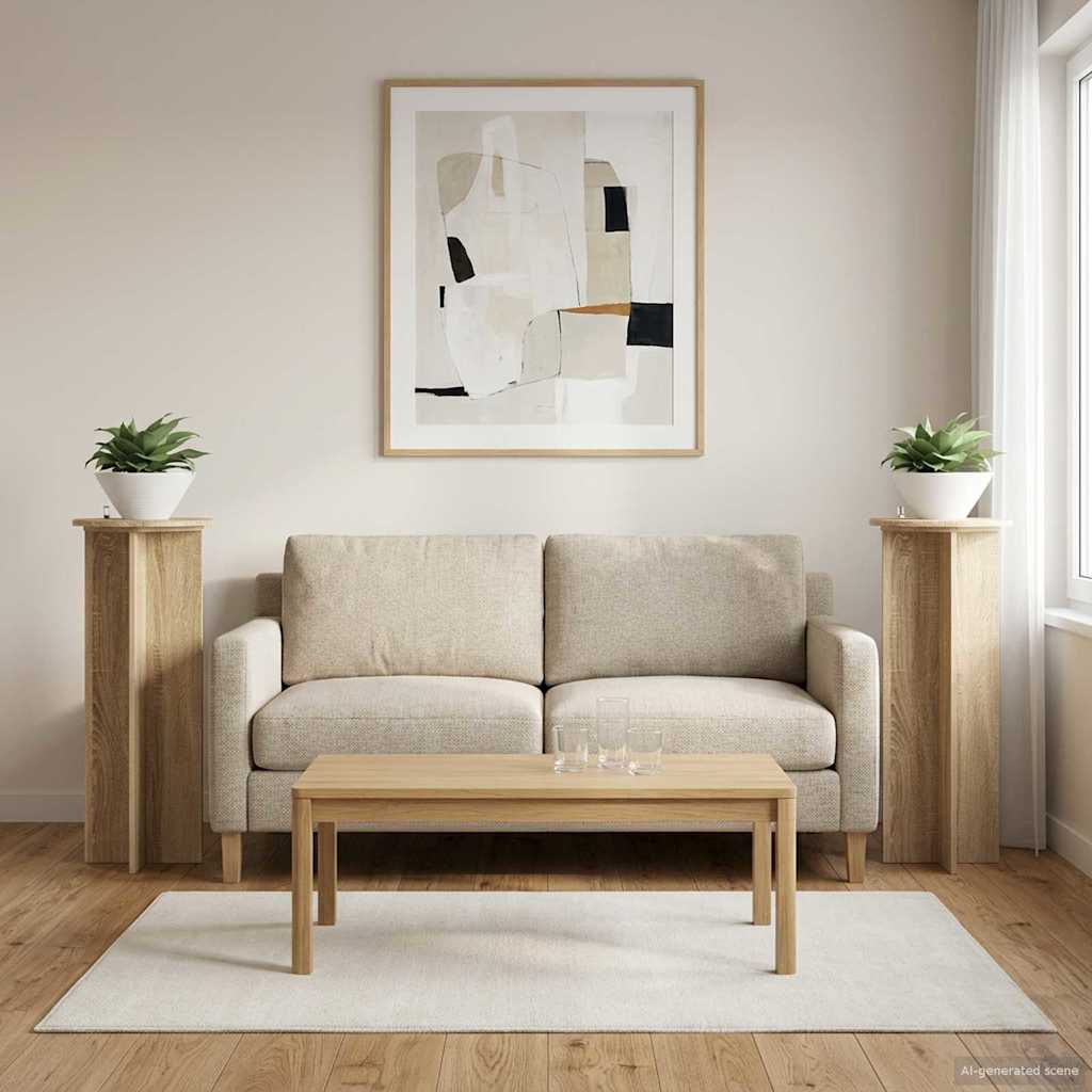 Taimede alus 2 tk Sonoma tamm Ø40 x 100 cm Tehispuit