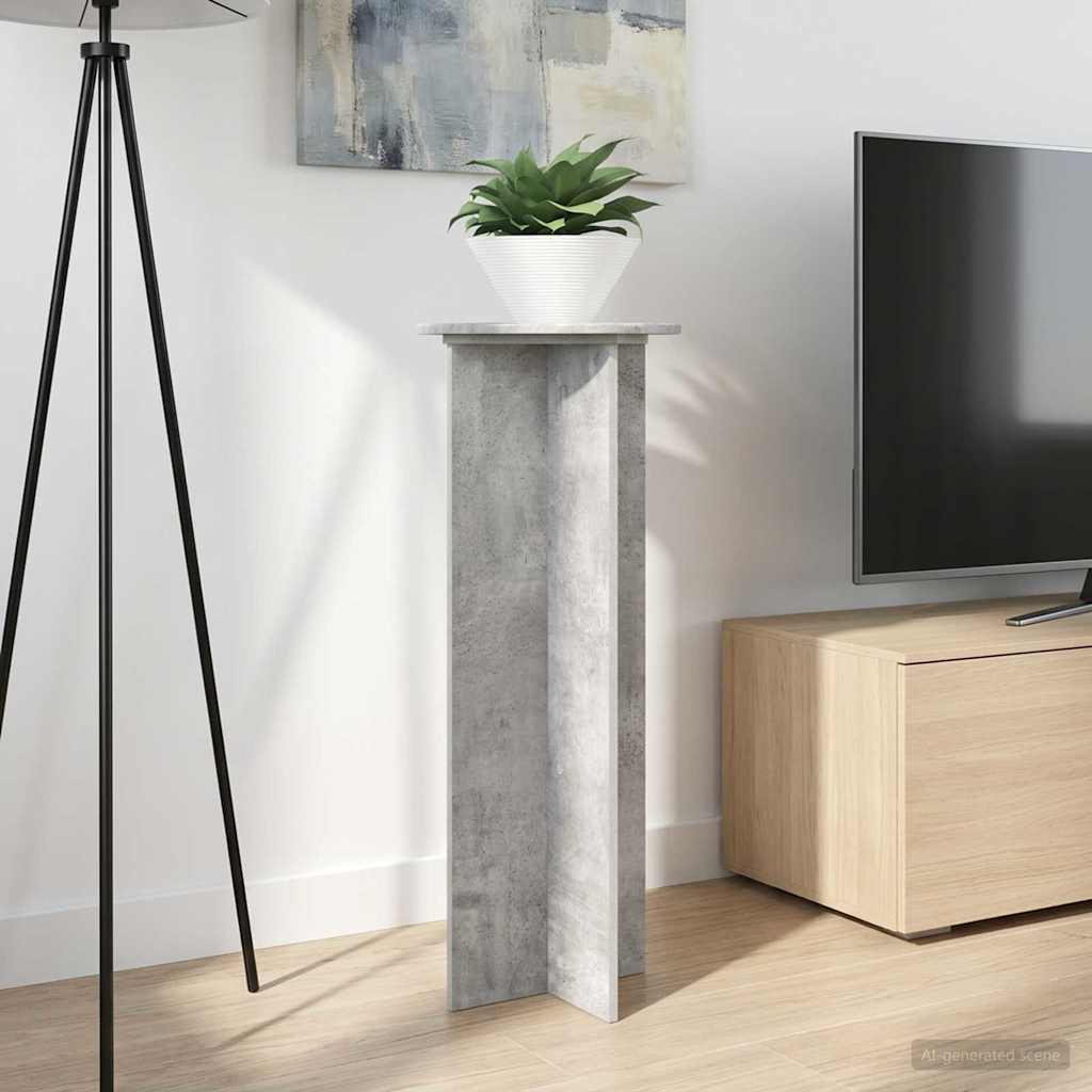 Taimede alus 2 tk Betoonhall Ø40 x 100 cm Tehispuit