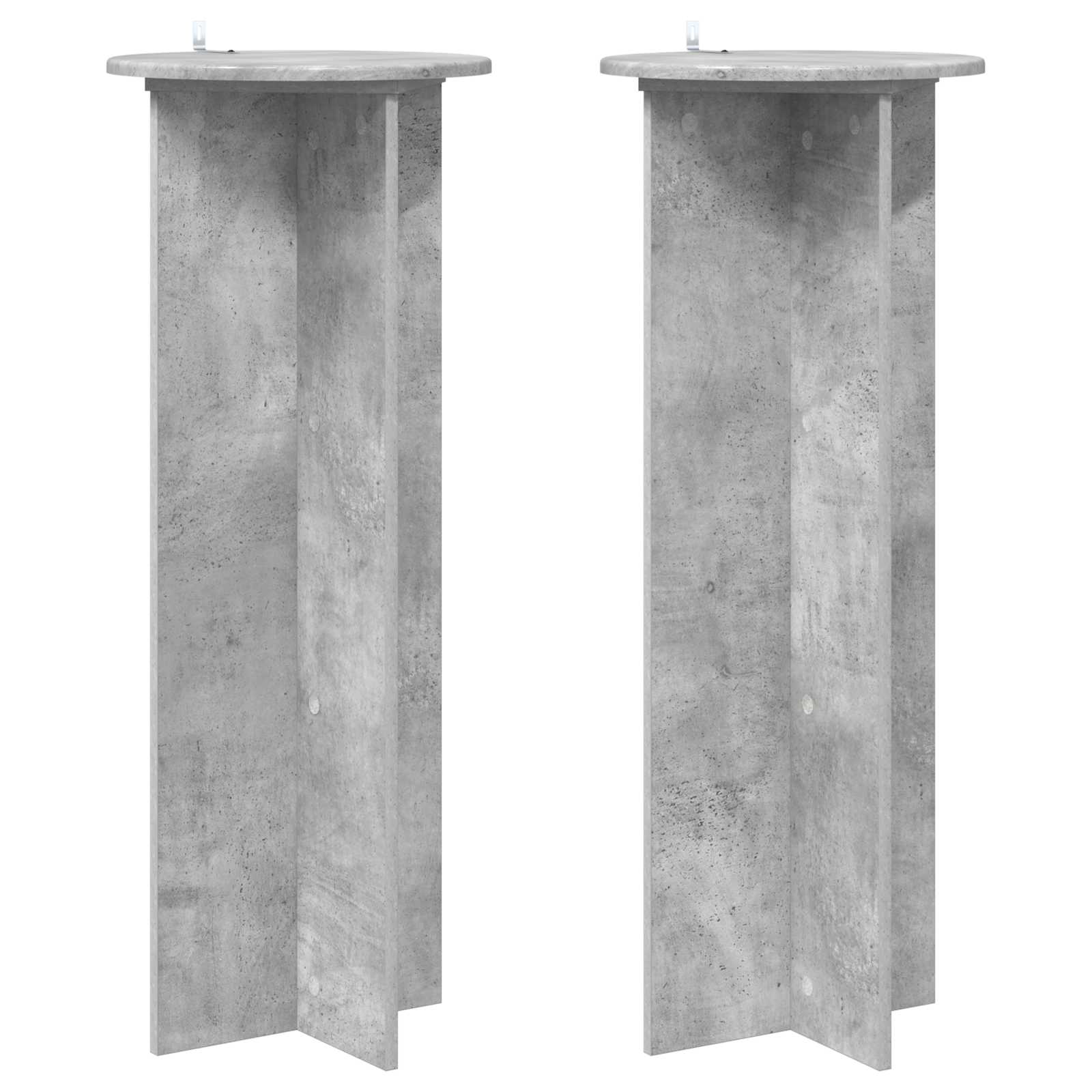 Taimede alus 2 tk Betoonhall Ø40 x 100 cm Tehispuit