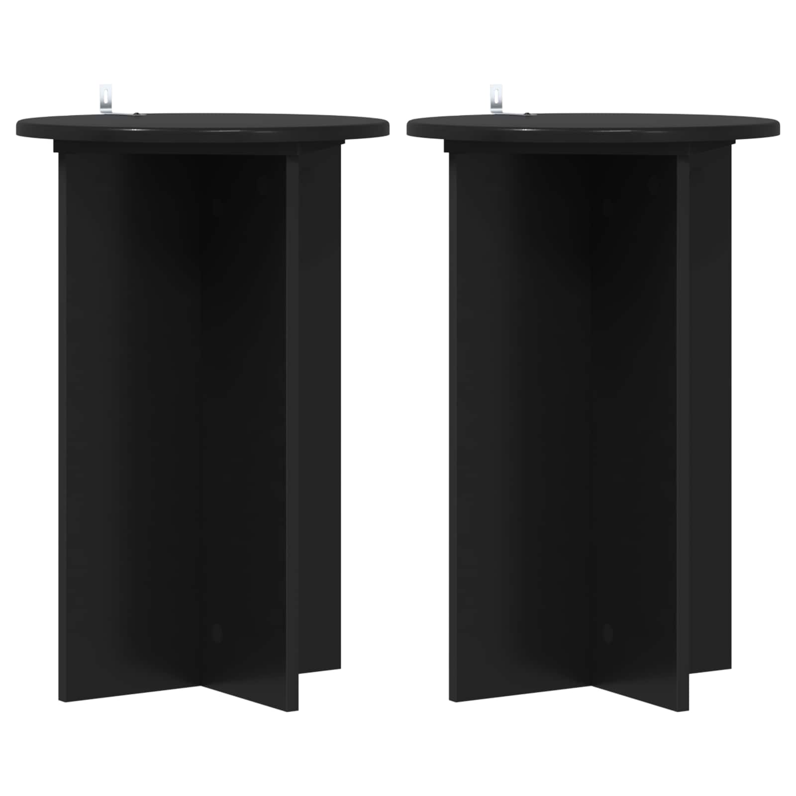Taimede alus 2 tk Must Ø40 x 60 cm Tehispuit