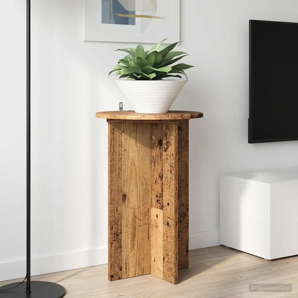 Taimede alus 2 tk Vana puit Ø40 x 60 cm Tehispuit