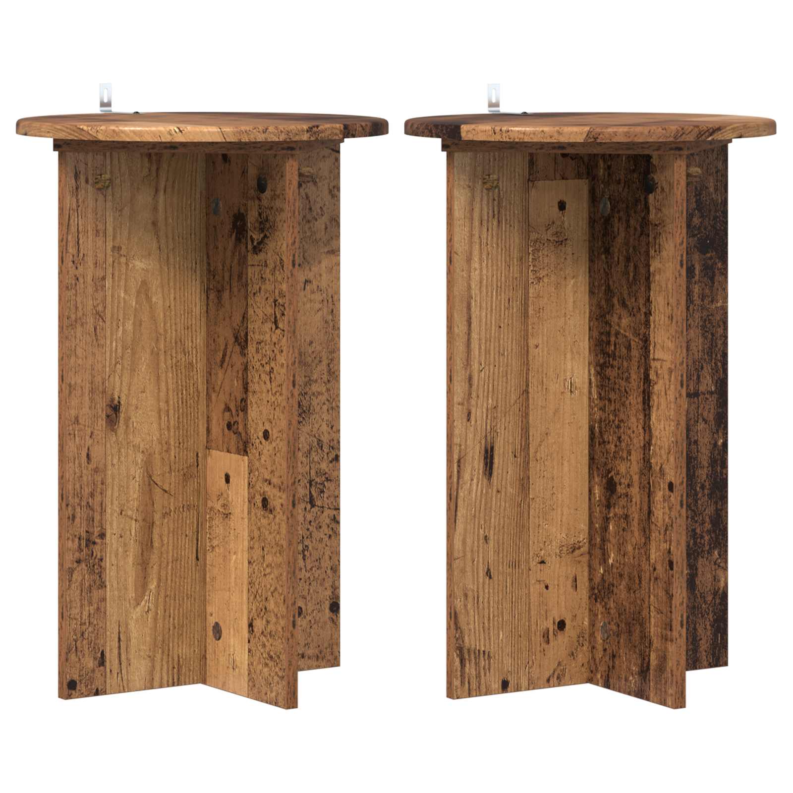 Taimede alus 2 tk Vana puit Ø40 x 60 cm Tehispuit