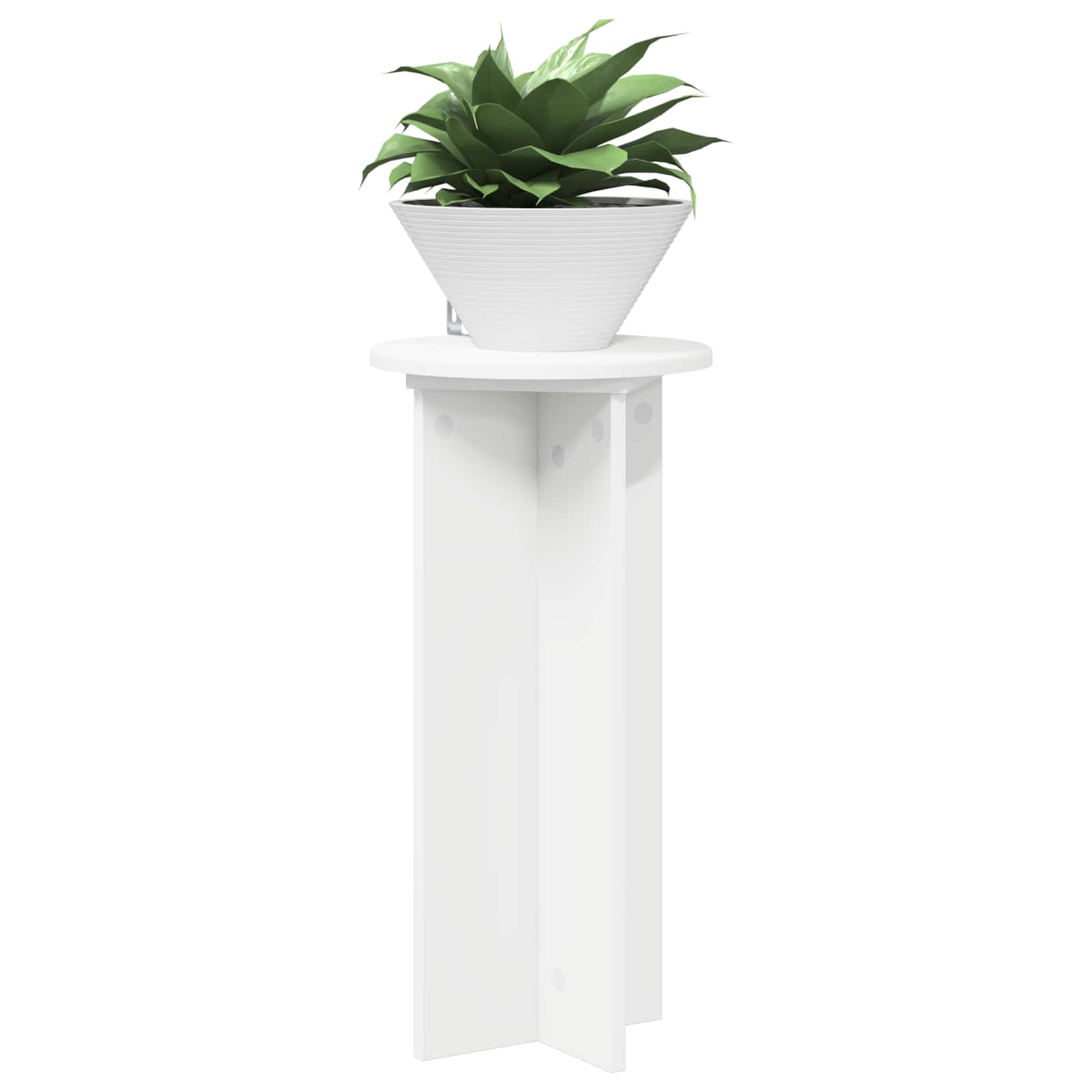 Taimede alus 2 tk Valge Ø29,5 x 60 cm Tehispuit