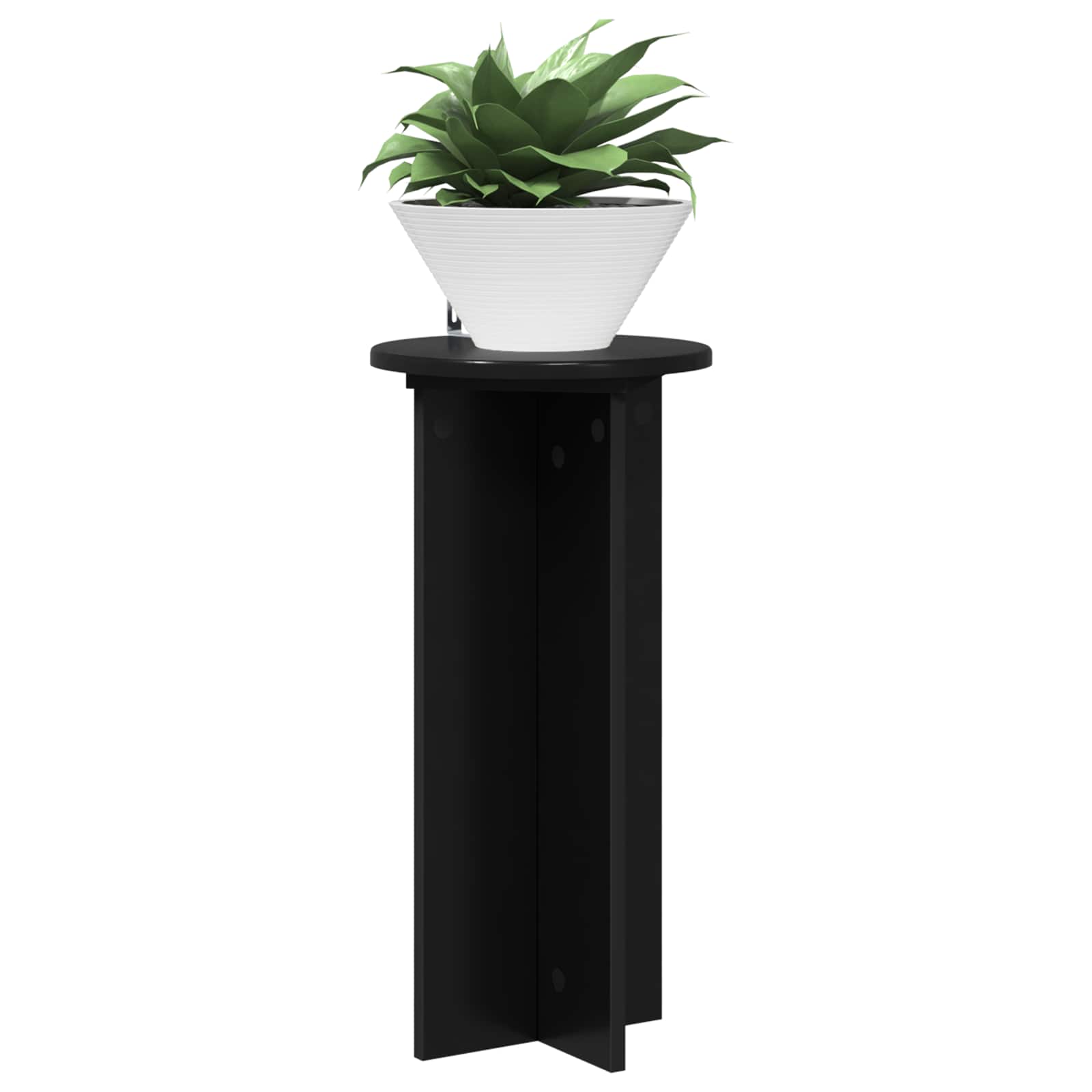 Taimede alus 2 tk Must 29,5 x 29,5 x 60 cm Tehispuit