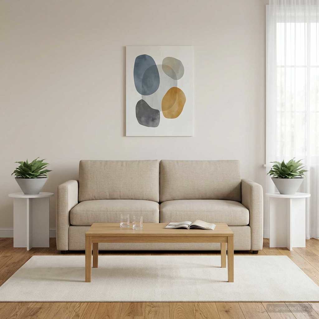 Taimede alus 2 tk Kõrgläikega valge 40 x 40 x 40 cm Tehispuit