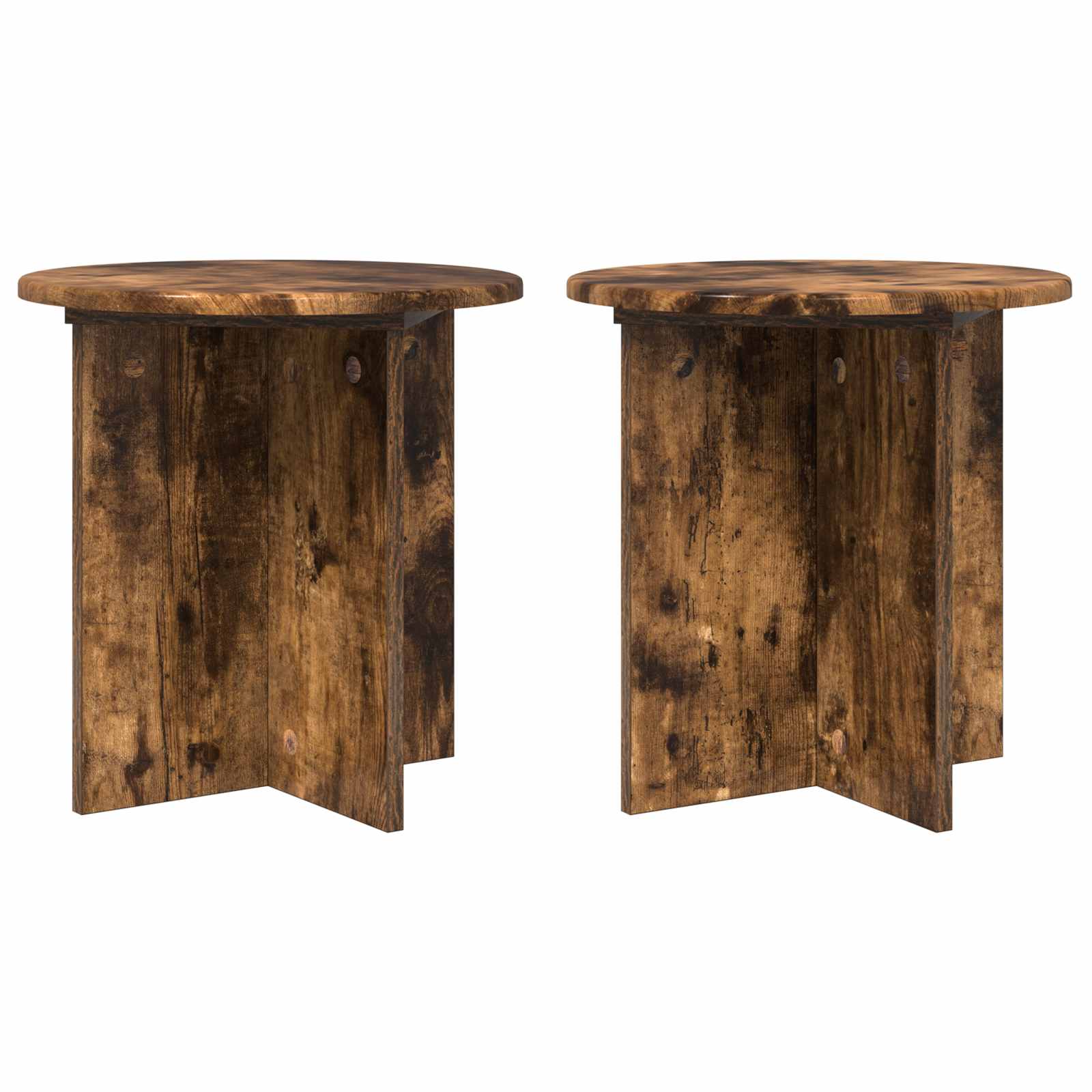 Taimede alus 2 tk Suitsutatud tamm 40 x 40 x 40 cm Tehispuit