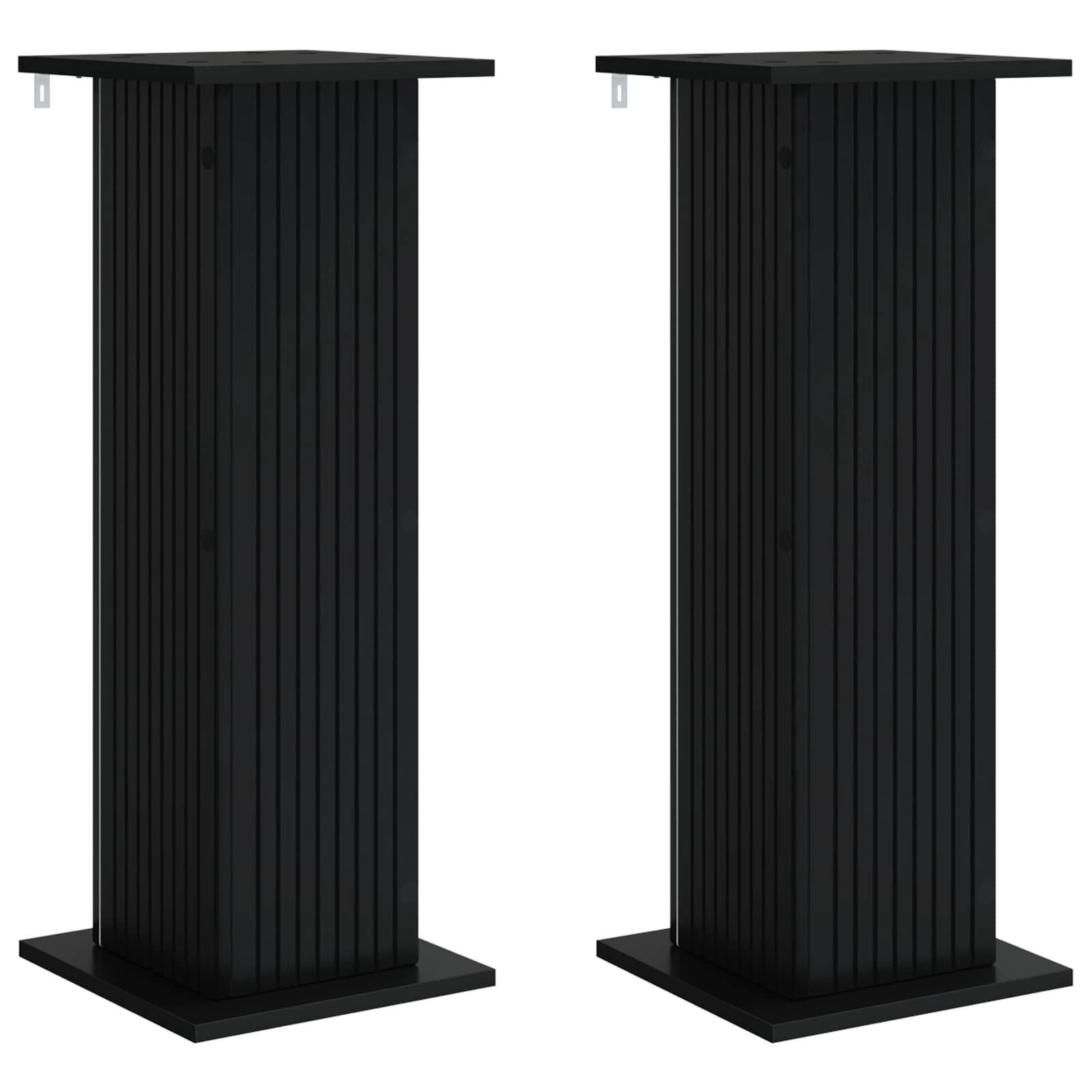 Taimede alus 2 tk Must 30,5 x 30 x 80,5 cm Tehispuit