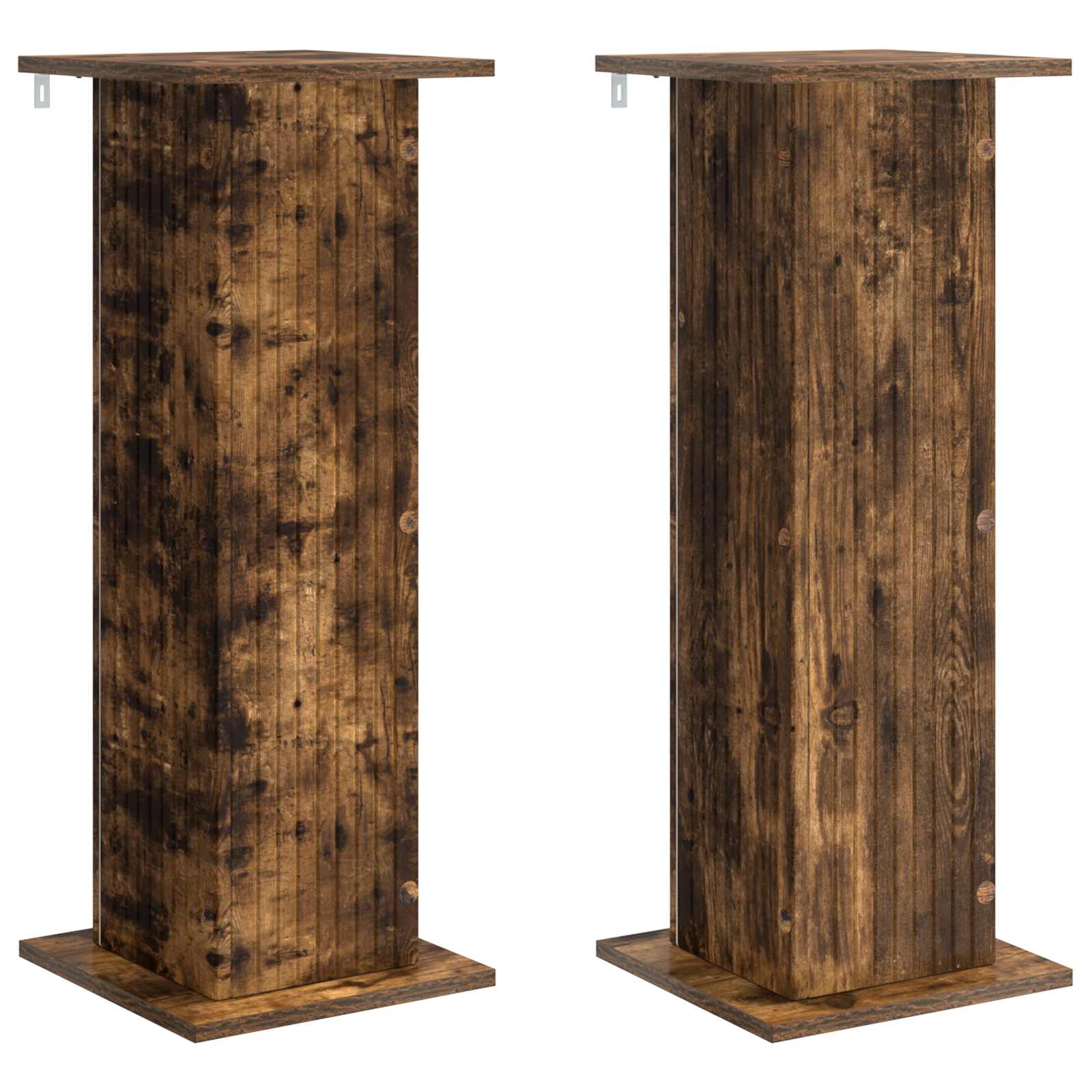 Taimede alus 2 tk Suitsutatud tamm 30,5 x 30 x 80,5 cm