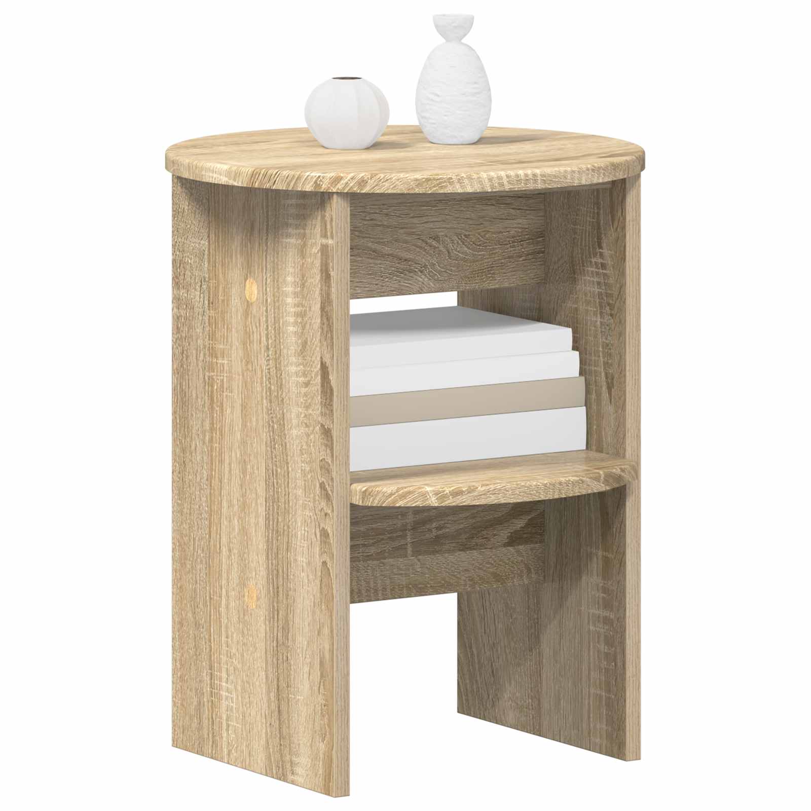 Kõrvalkapp Sonoma tamm Ø40 x 50 cm Töödeldud puit