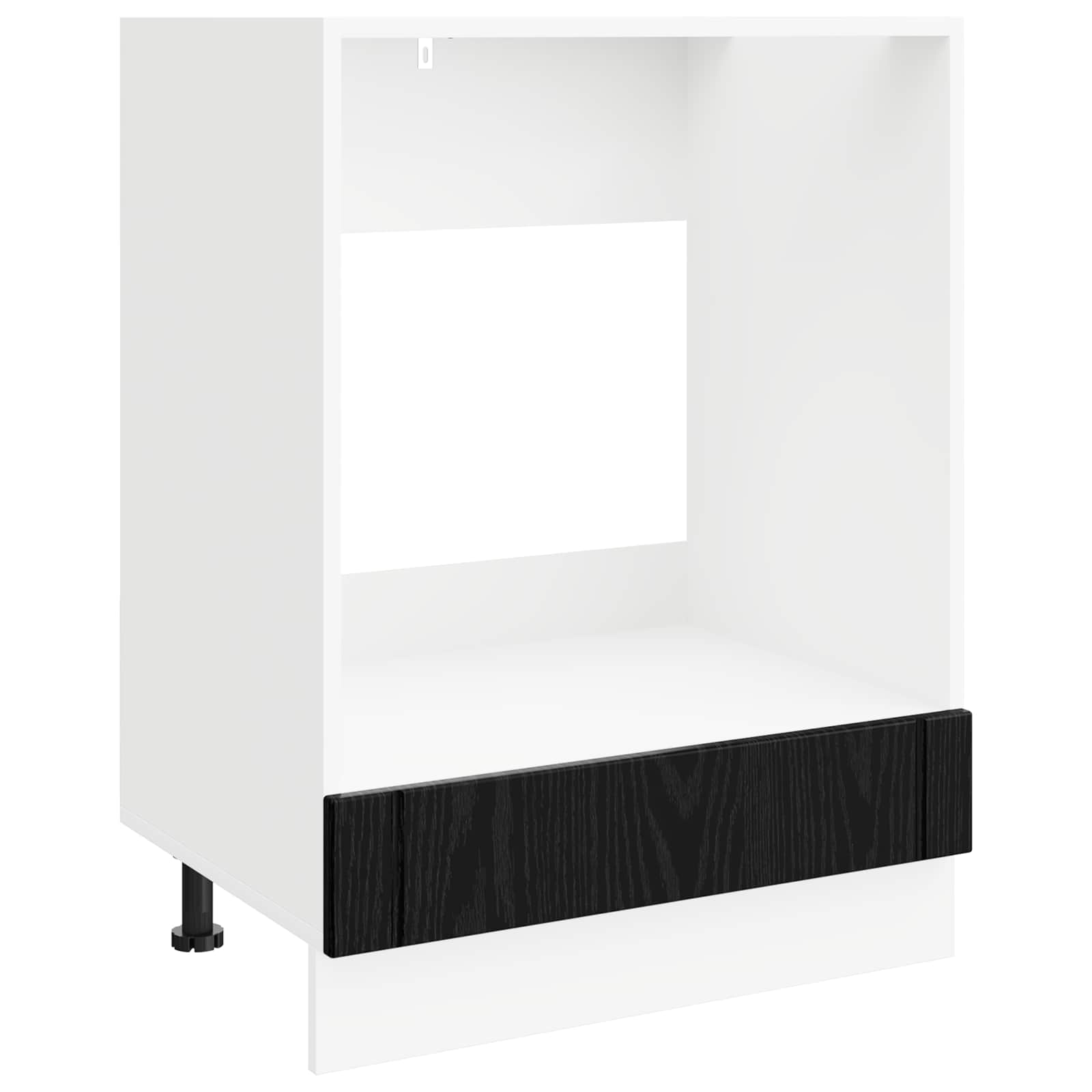 Ahjukapp LUCCA Must tamm 60 x 46 x 81,5 cm Tehispuit