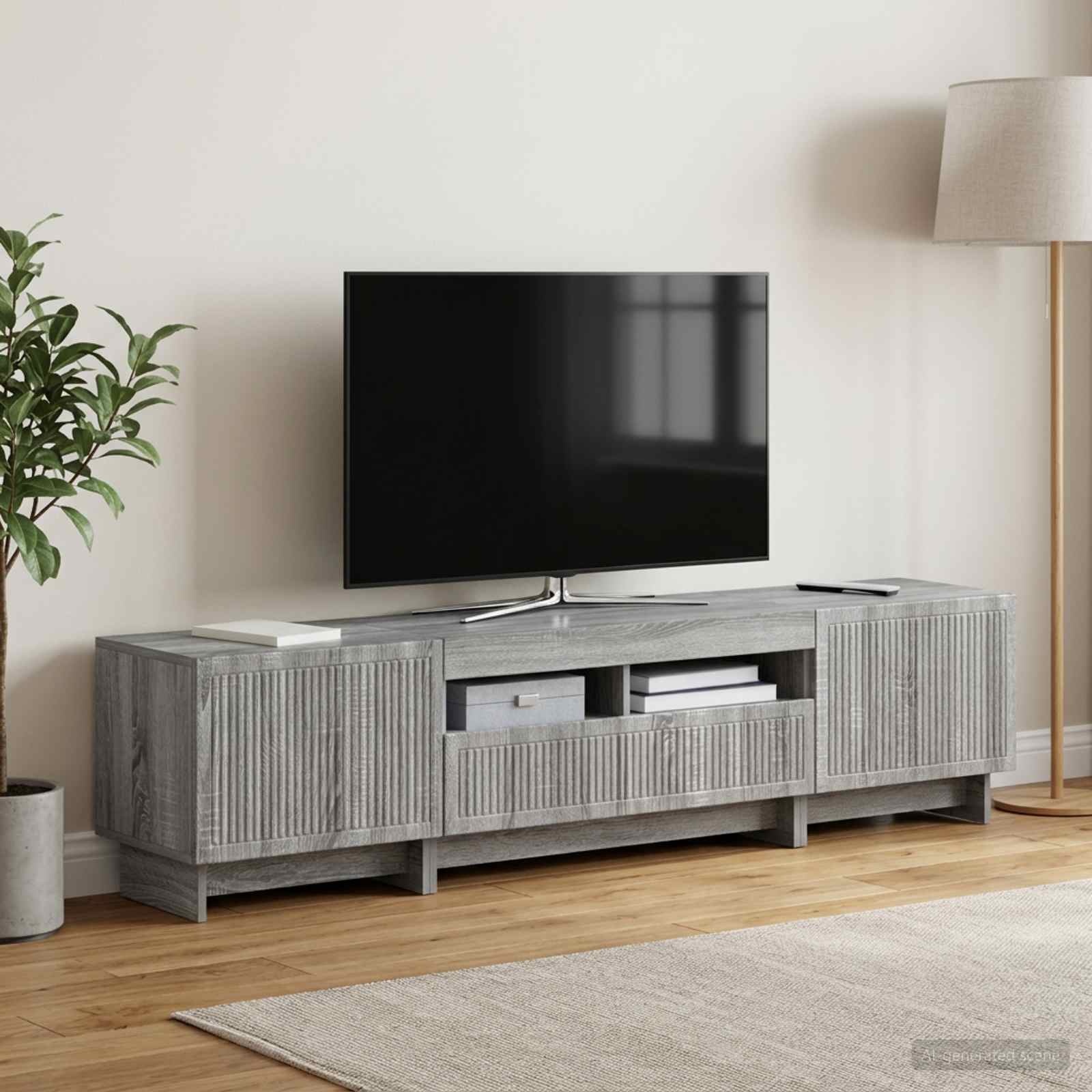 5-osaline LED TV kapp Hall Sonoma Tehispuit