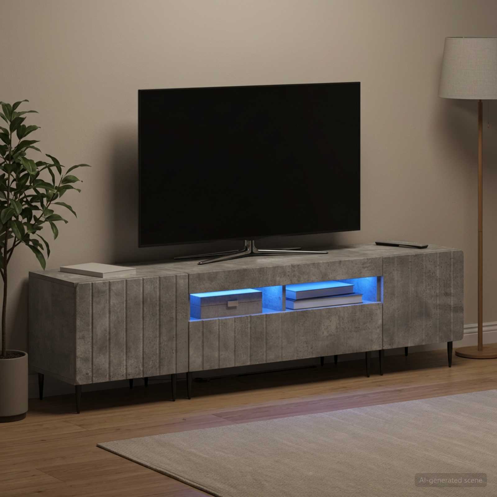 3-osaline LED telerikapp ZWOLLE Betoonhall Tehispuit