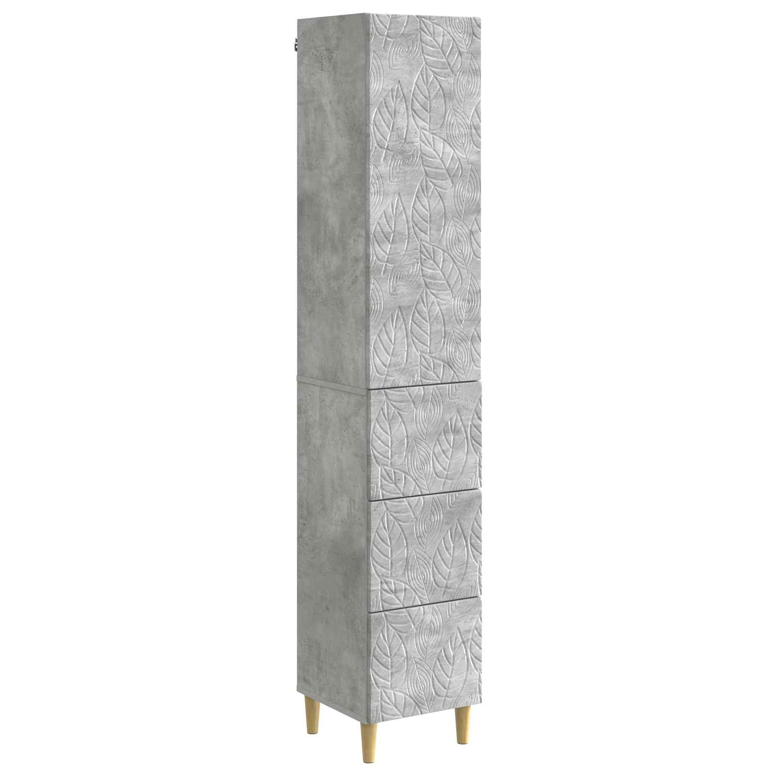 Kapi Komplekt 2 tk 33 x 34,5 x 90 cm Tehispuit Betoonhall