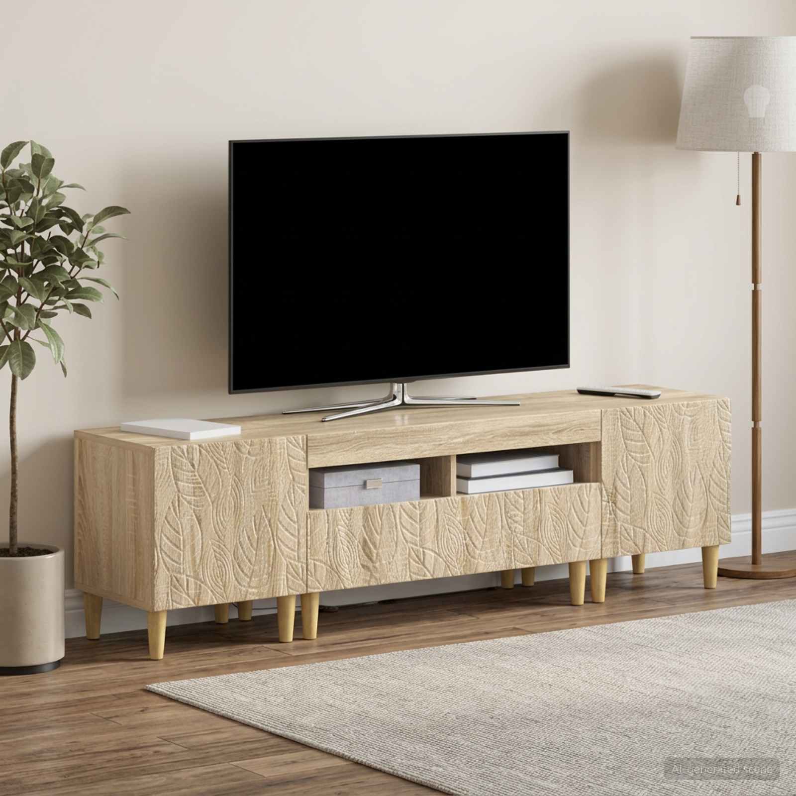 3-osaline LED telerikapp DELFT Sonoma tamm Tehispuit